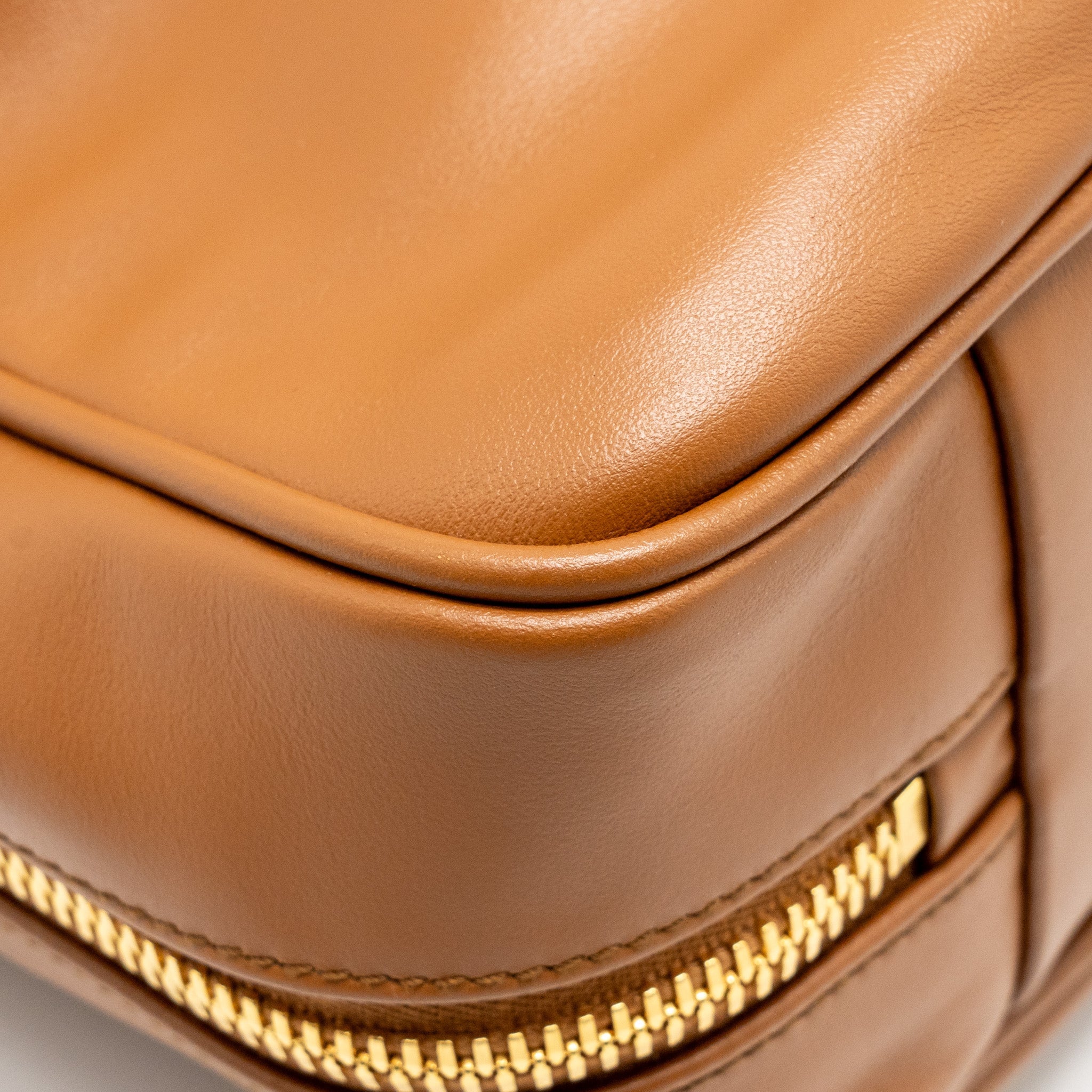 MIU MIU LARGE BEAU BAG CALFSKIN COGNAC GHW - Image 9