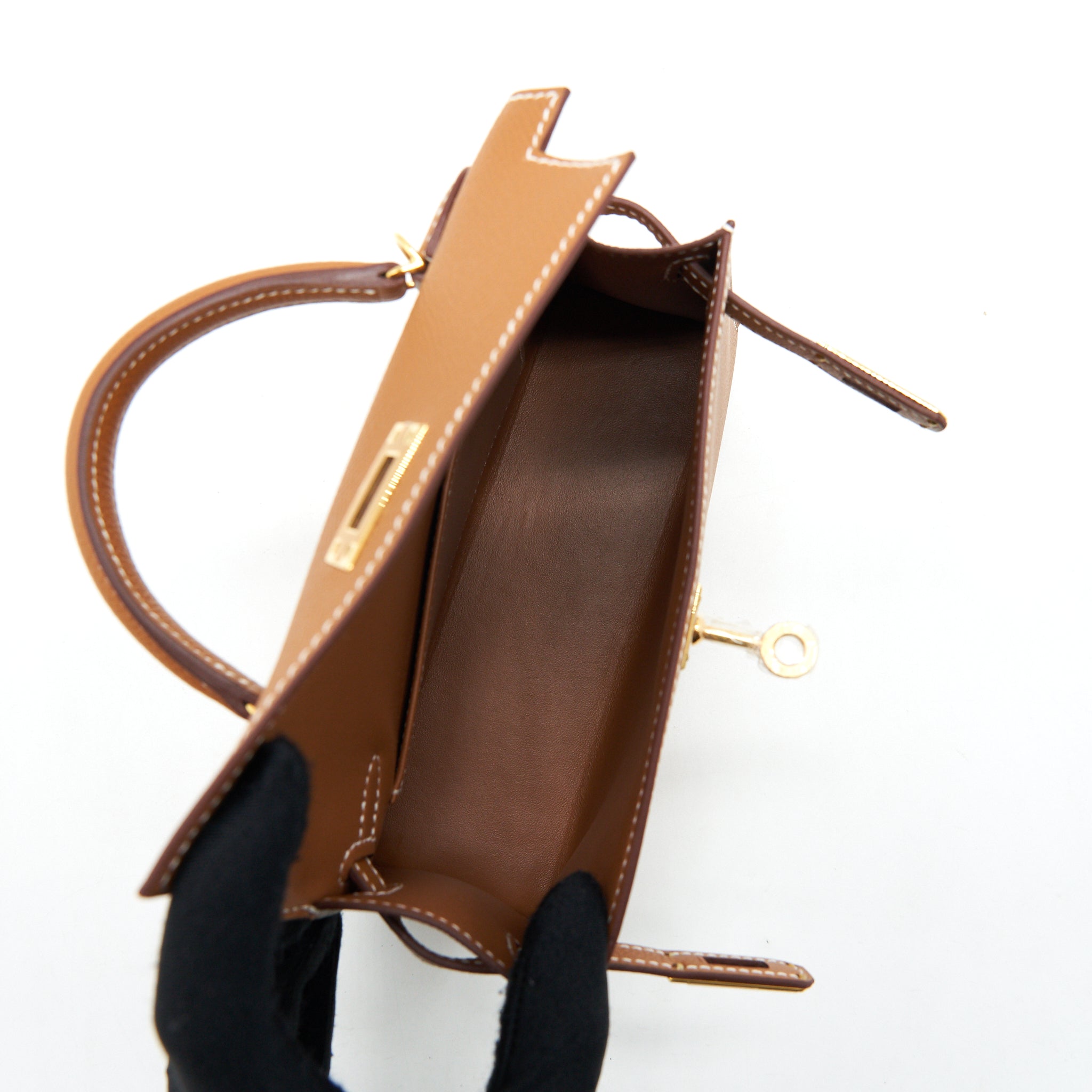 HERMES MINI KELLY EPSOM GOLD GHW - Image 22