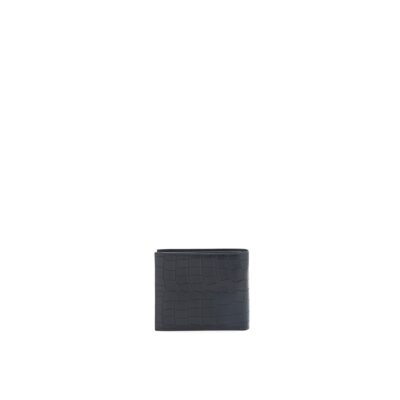 Alternative view of HERMES EMERALD ALLIGATOR EXOTIC LEATHER MEN'S SUIT BIFOLD BIFOLD POCKET WALLET IN DARK NAVY