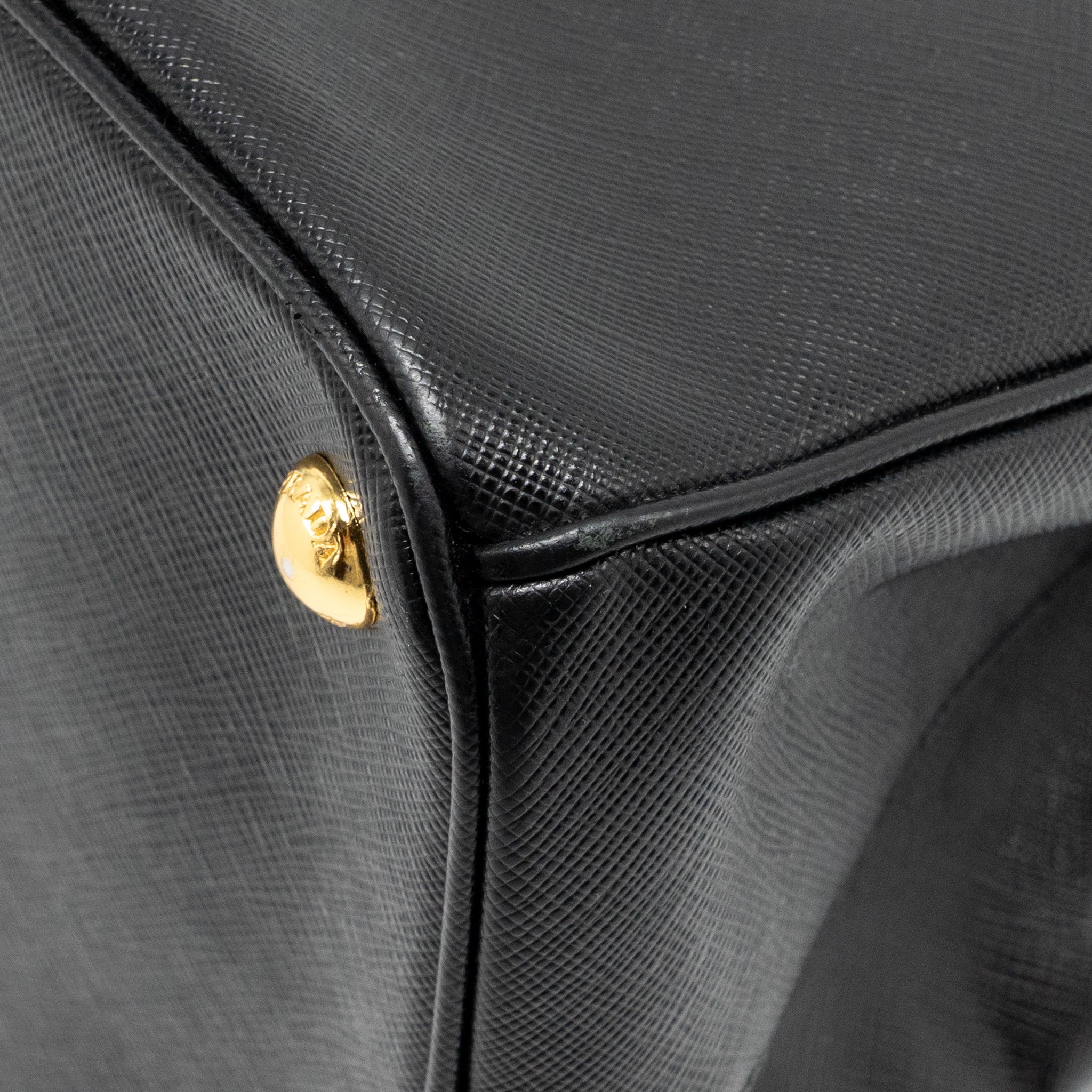 PRADA LARGE SAFFIANO TOTE BAG LEATHER BLACK GHW - Image 9