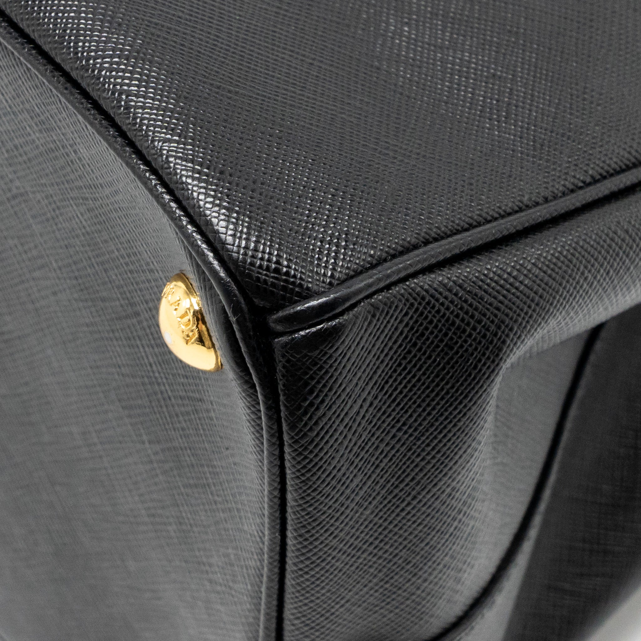 PRADA LARGE SAFFIANO TOTE BAG LEATHER BLACK GHW - Image 11