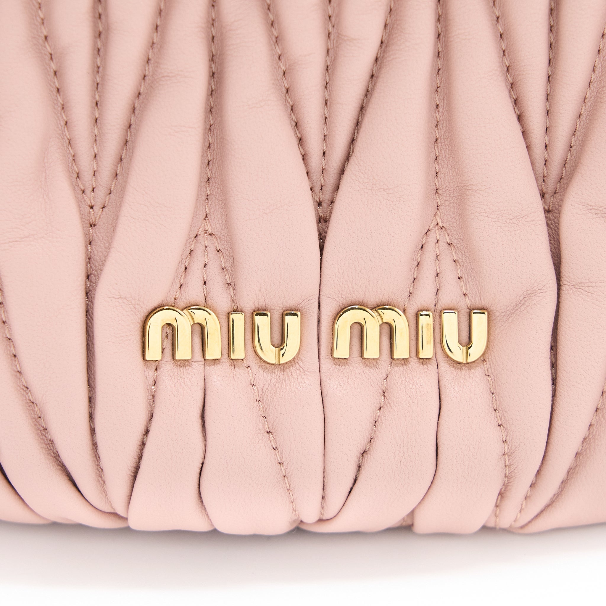 MIUMIU SECCHIELLO MATELASSE CROSSBODY BAG NAPPA LAMBSKIN PINK GHW - Image 8