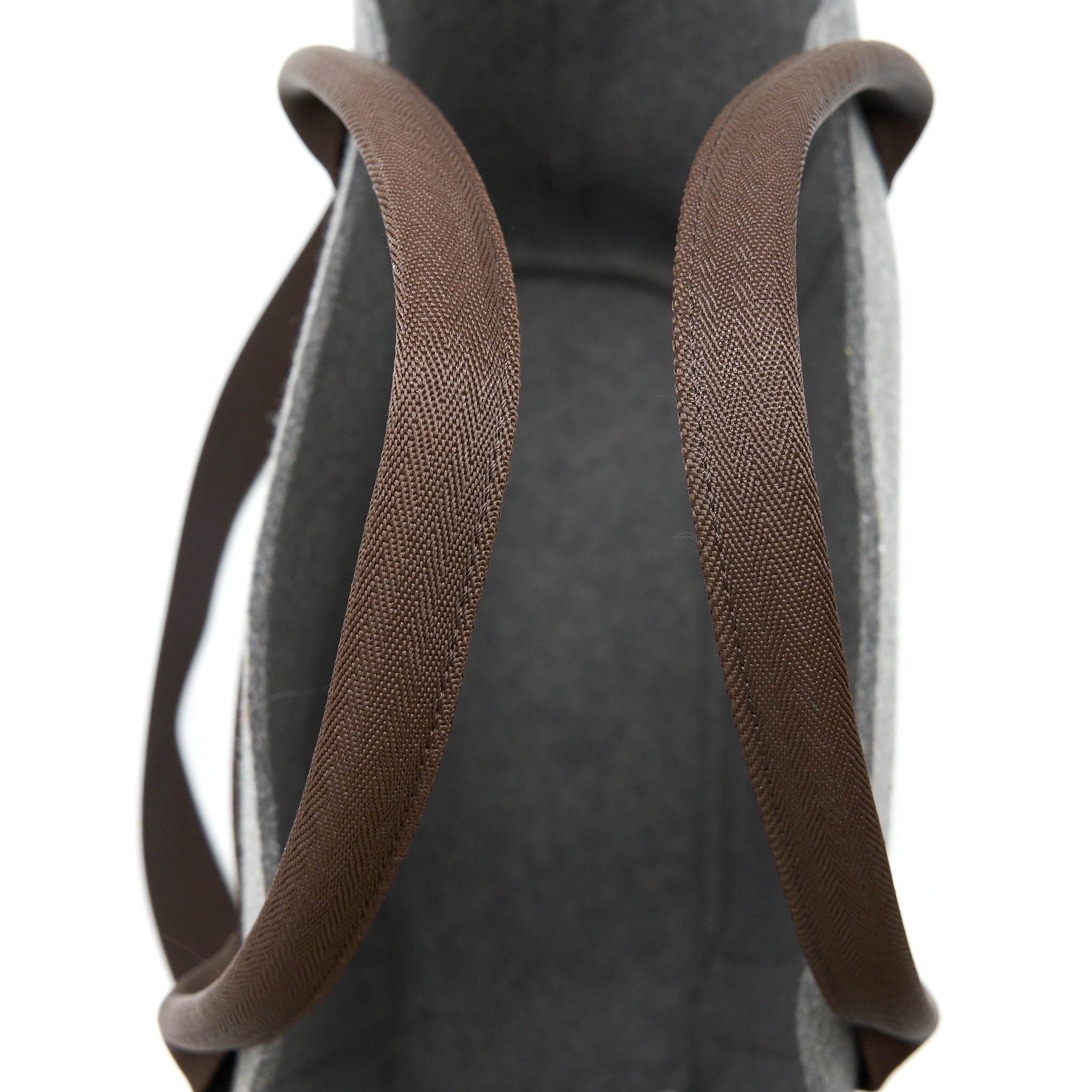HERMES SAC DE PANSAGE GROOM 2WAY TOTE SHOULDER BAG WOOL/FABRIC GREY SHW - Image 9