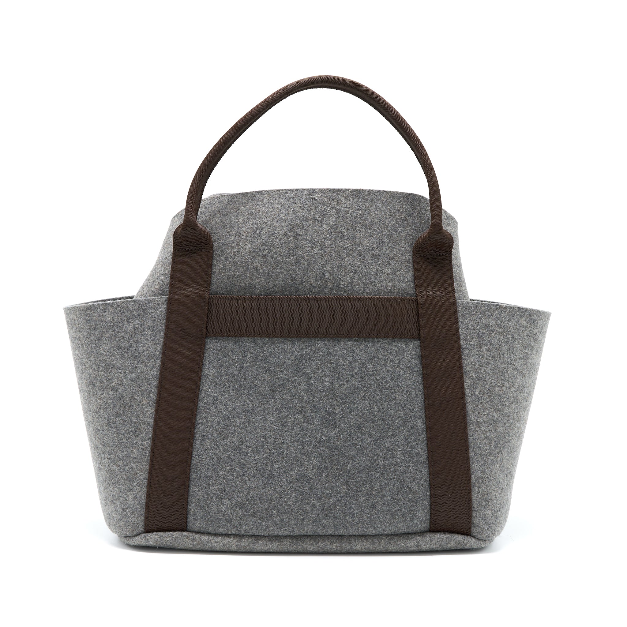 HERMES SAC DE PANSAGE GROOM 2WAY TOTE SHOULDER BAG WOOL/FABRIC GREY SHW - Image 2