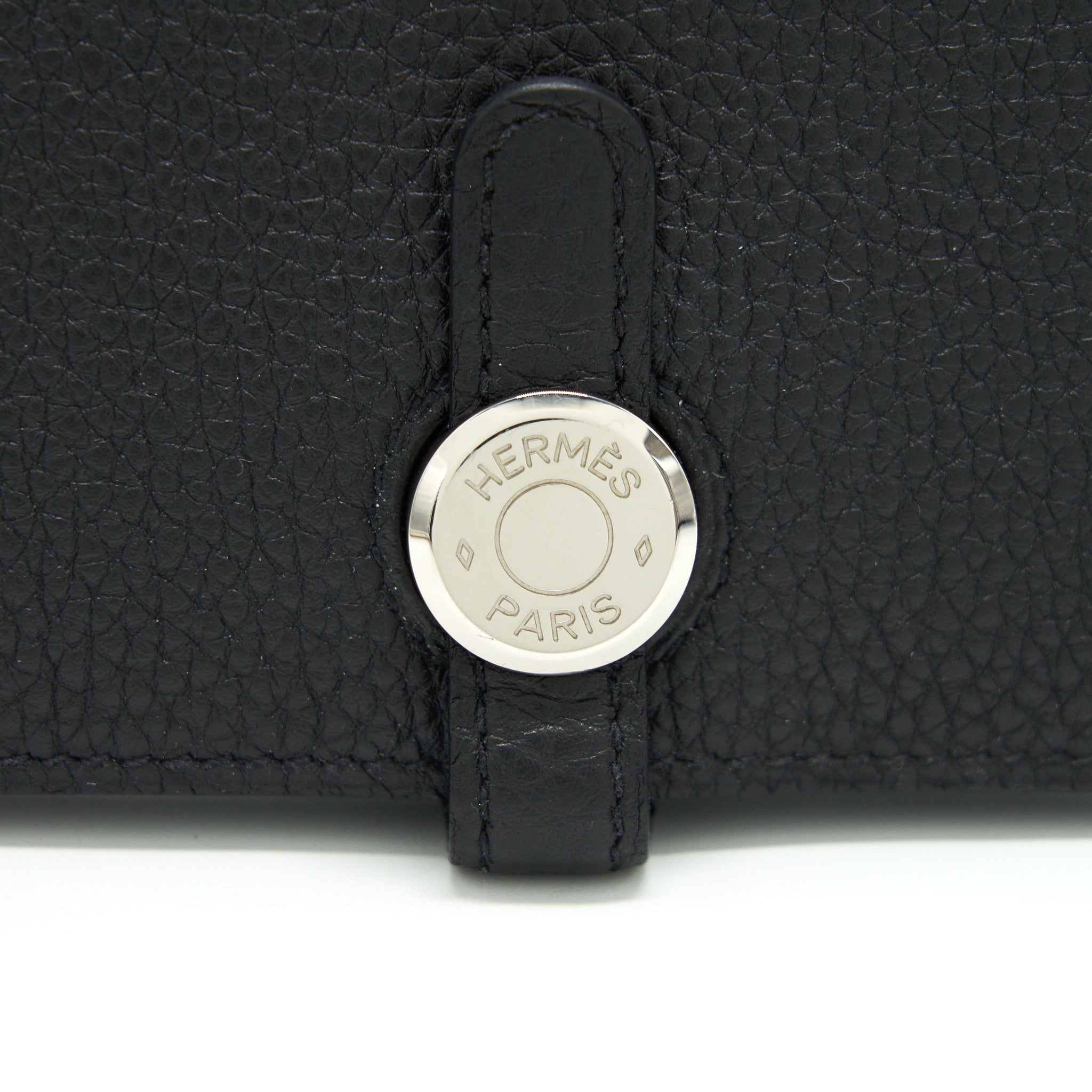 HERMES DOGON DUO WALLET IN BLACK TOGO SHW - Image 9