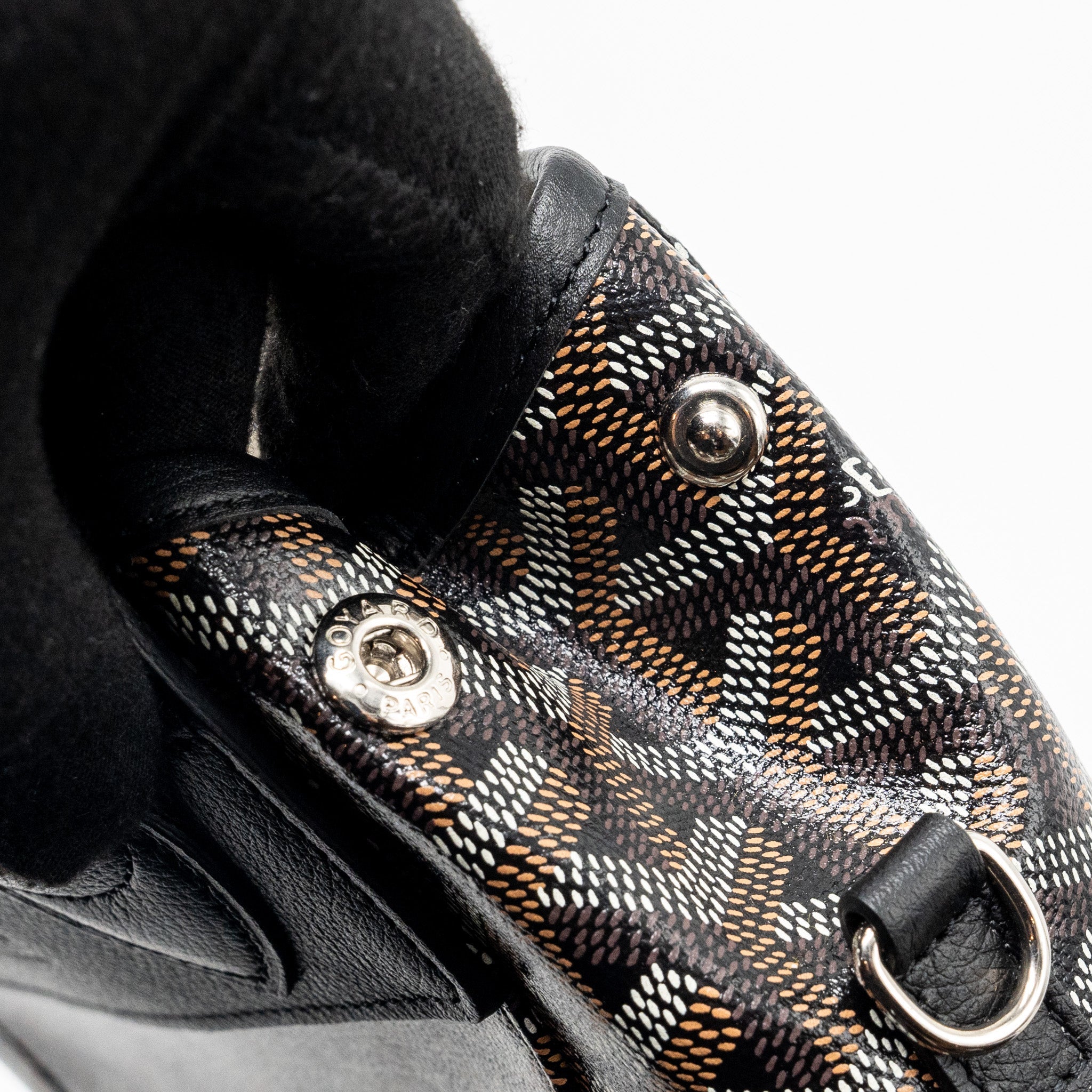 GOYARD MINI ALPIN BACKPACK GOYRADLINE CANVAS / LEATHER BLACK SHW - Image 10