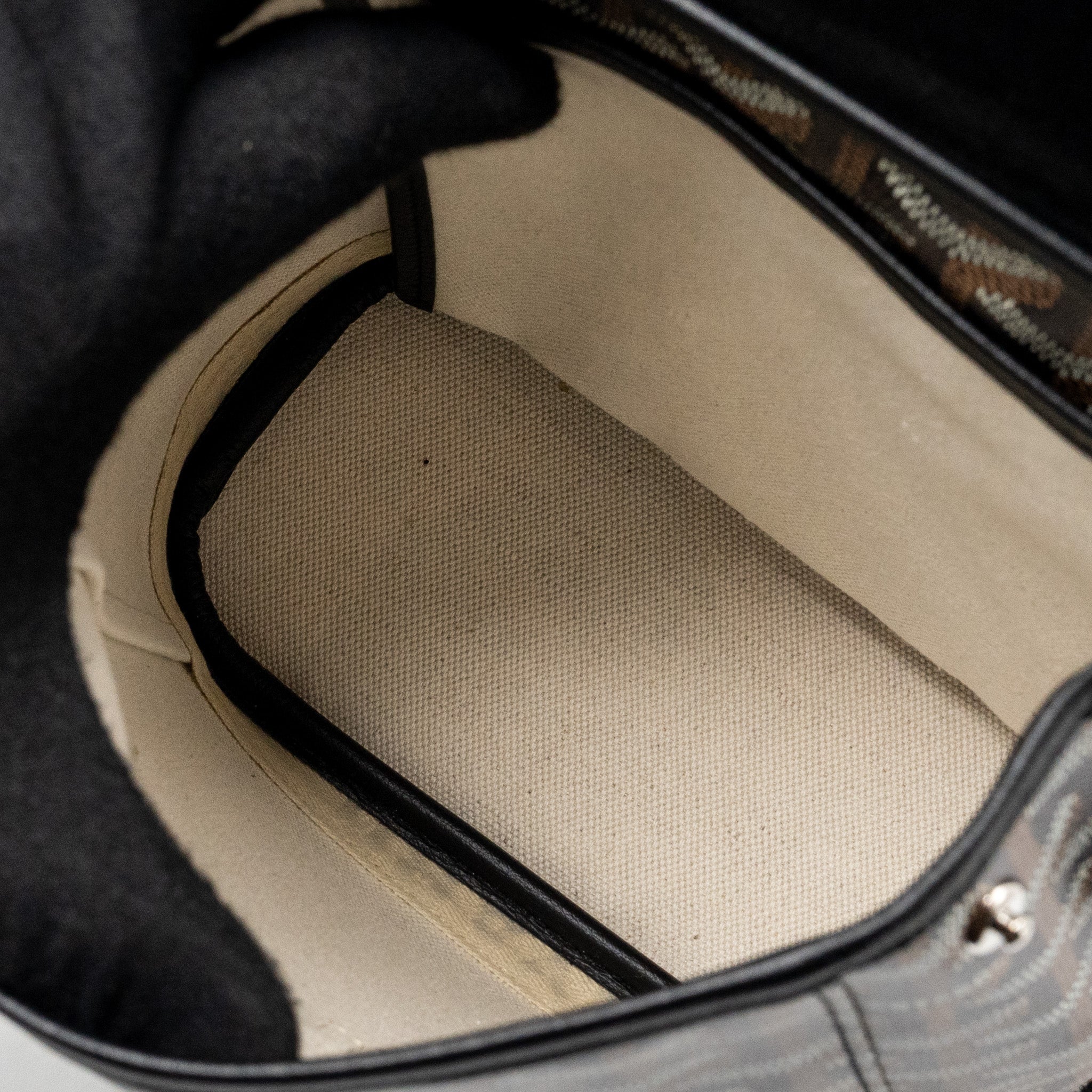 GOYARD MINI ALPIN BACKPACK GOYRADLINE CANVAS / LEATHER BLACK SHW - Image 11