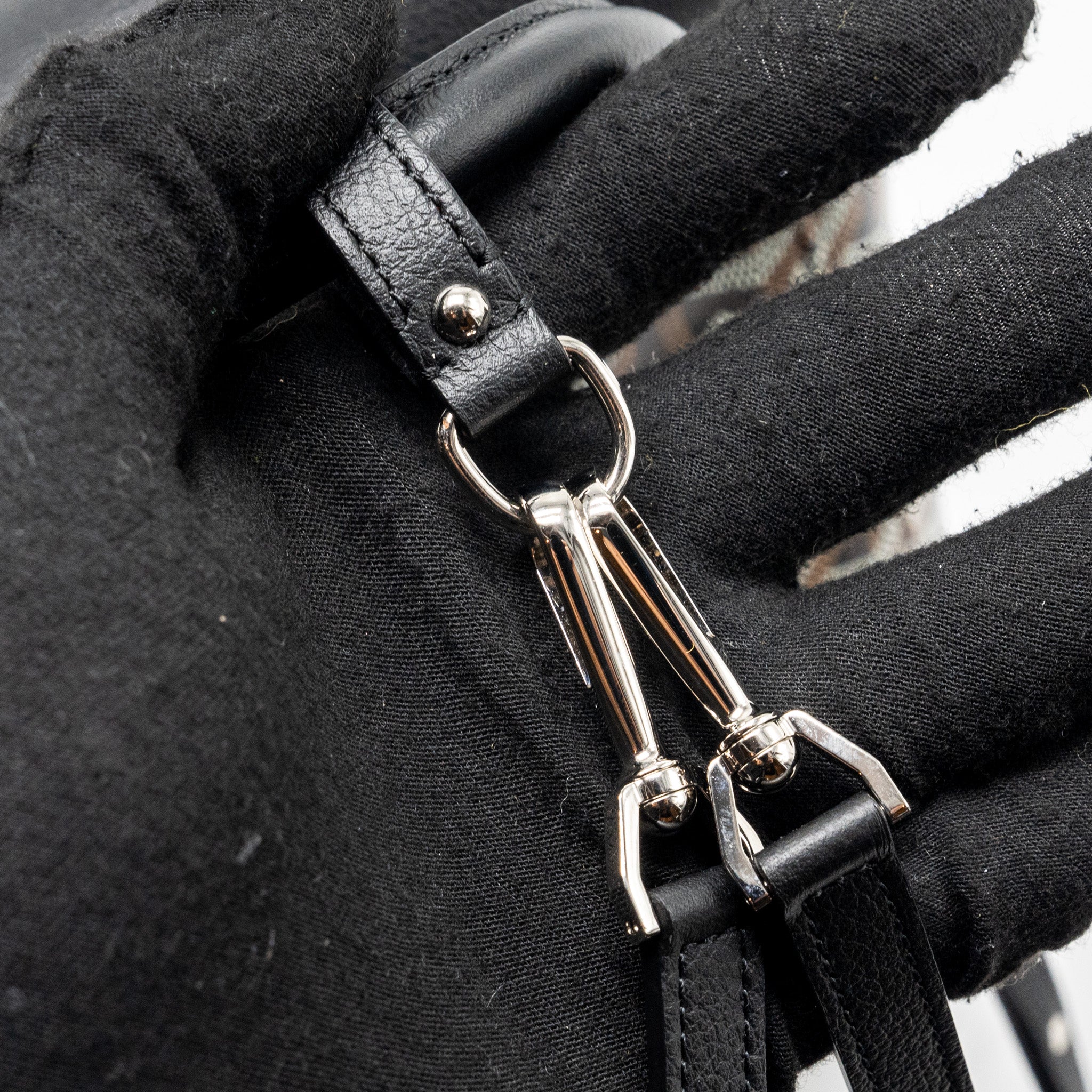 GOYARD MINI ALPIN BACKPACK GOYRADLINE CANVAS / LEATHER BLACK SHW - Image 14