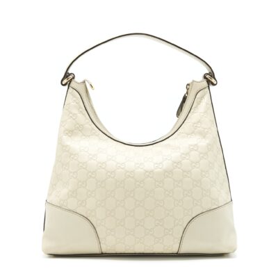 Alternative view of GUCCI VINTAGE SHOULDER BAG WHITE/EXTRA WALLET