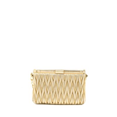 Alternative view of MIU MIU MATELASSE CROSSBODY BAG GOLD GHW