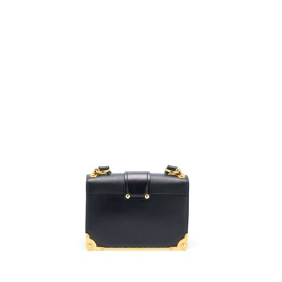 Alternative view of PRADA CAHIER CROSSBODY BAG LEATHER BLACK GHW
