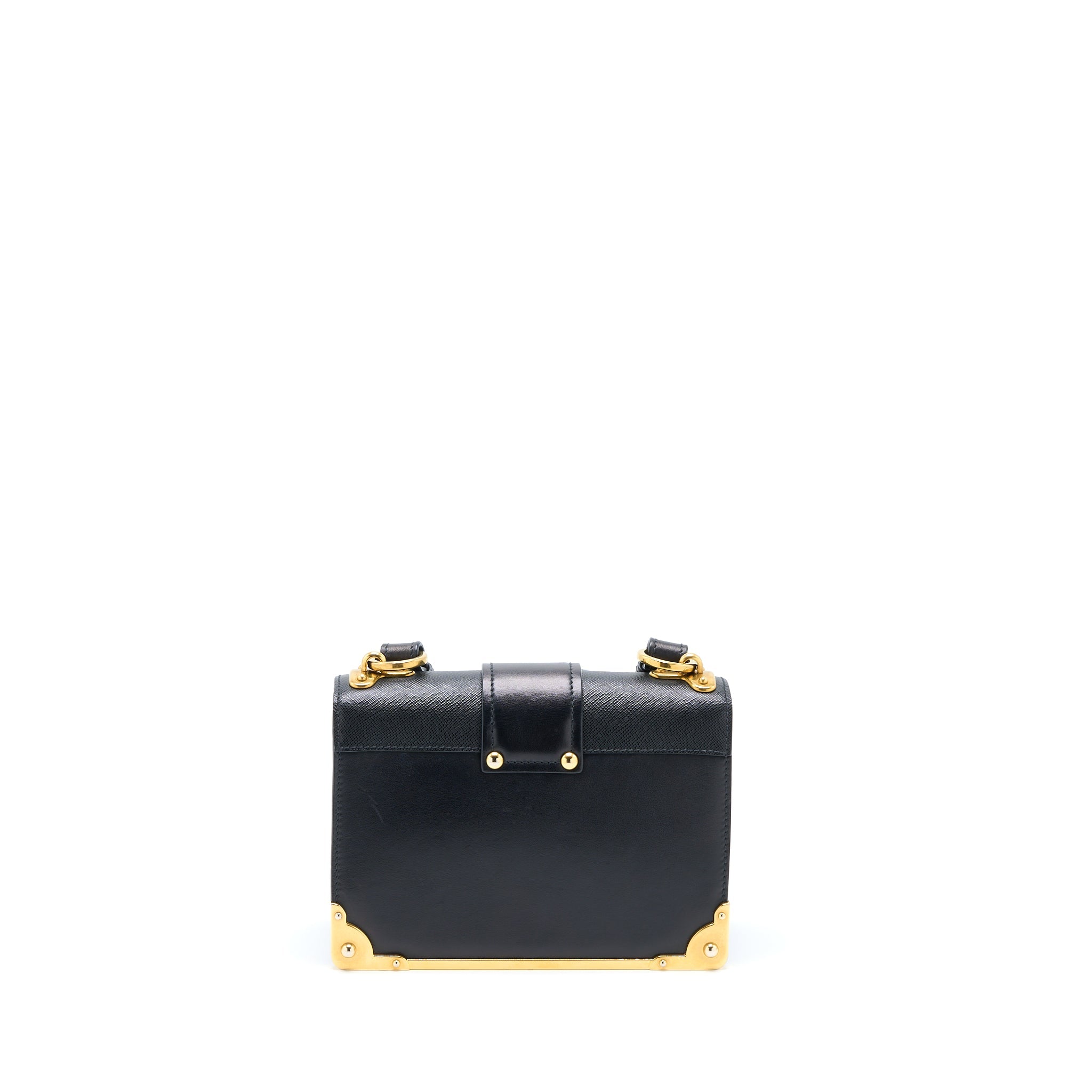 PRADA CAHIER CROSSBODY BAG LEATHER BLACK GHW - Image 2