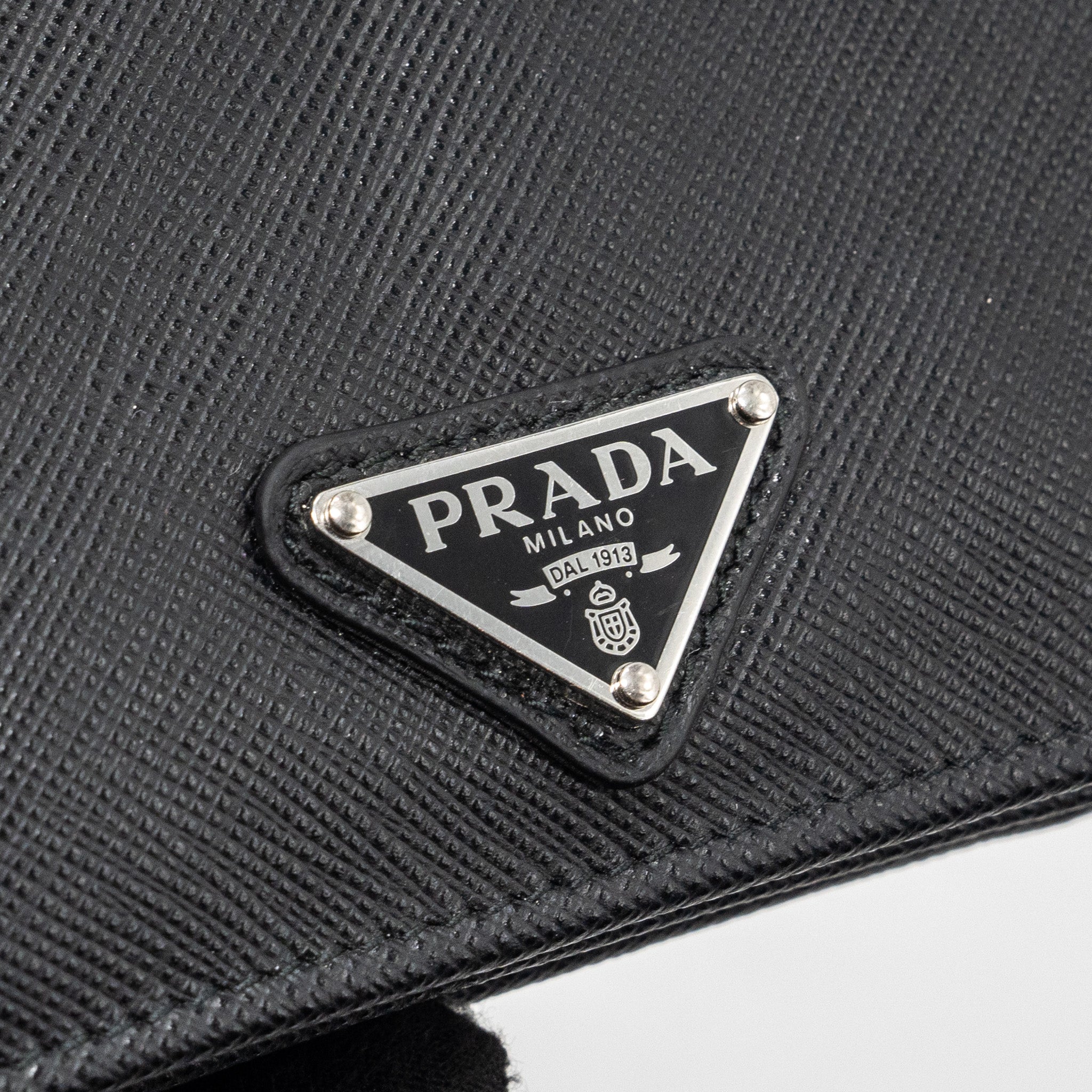 PRADA SAFFIANO WALLET CALFSKIN BLACK SHW - Image 6