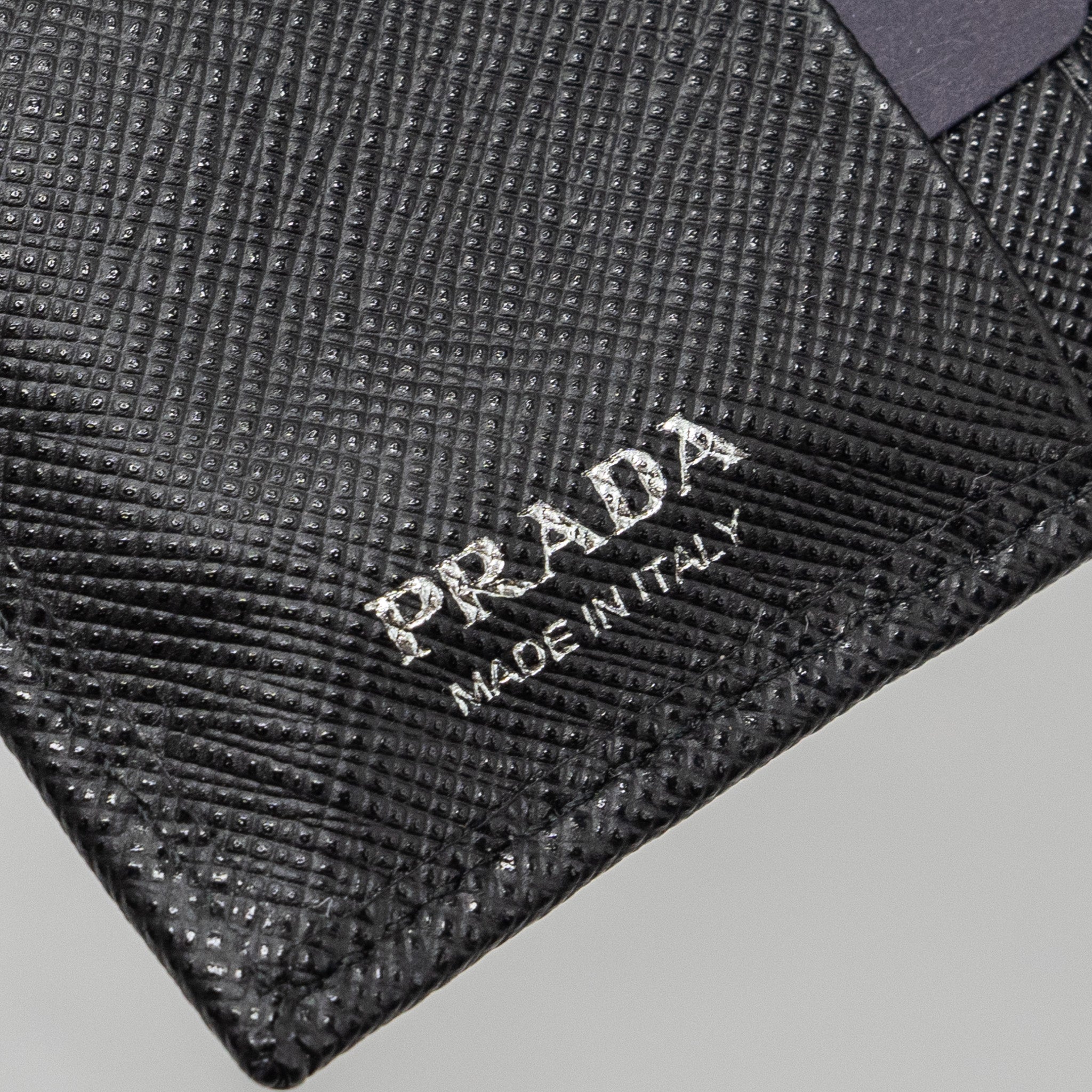 PRADA SAFFIANO WALLET CALFSKIN BLACK SHW - Image 8