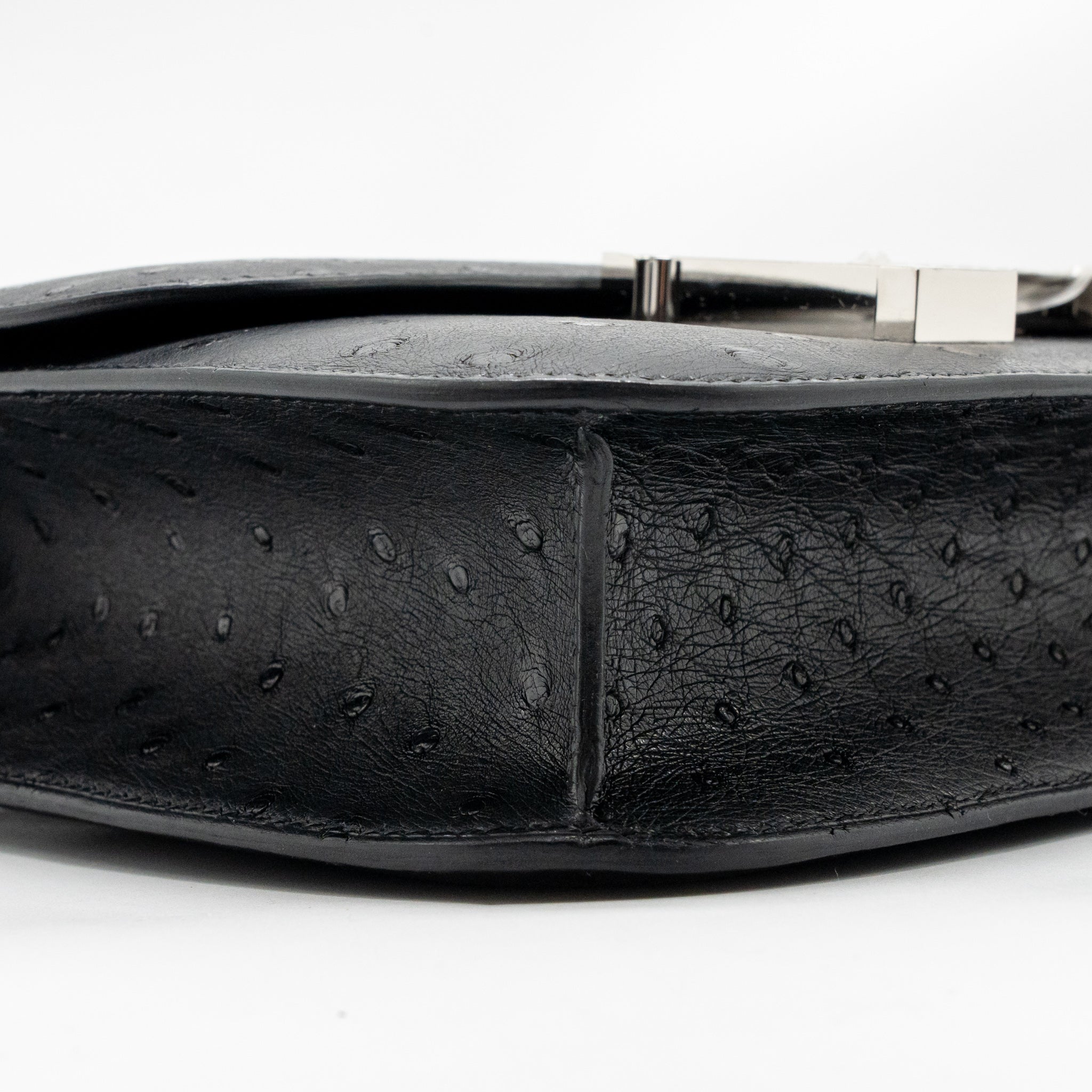 HERMES CONSTANCE 24 OSTRICH BLACK SHW - Image 7