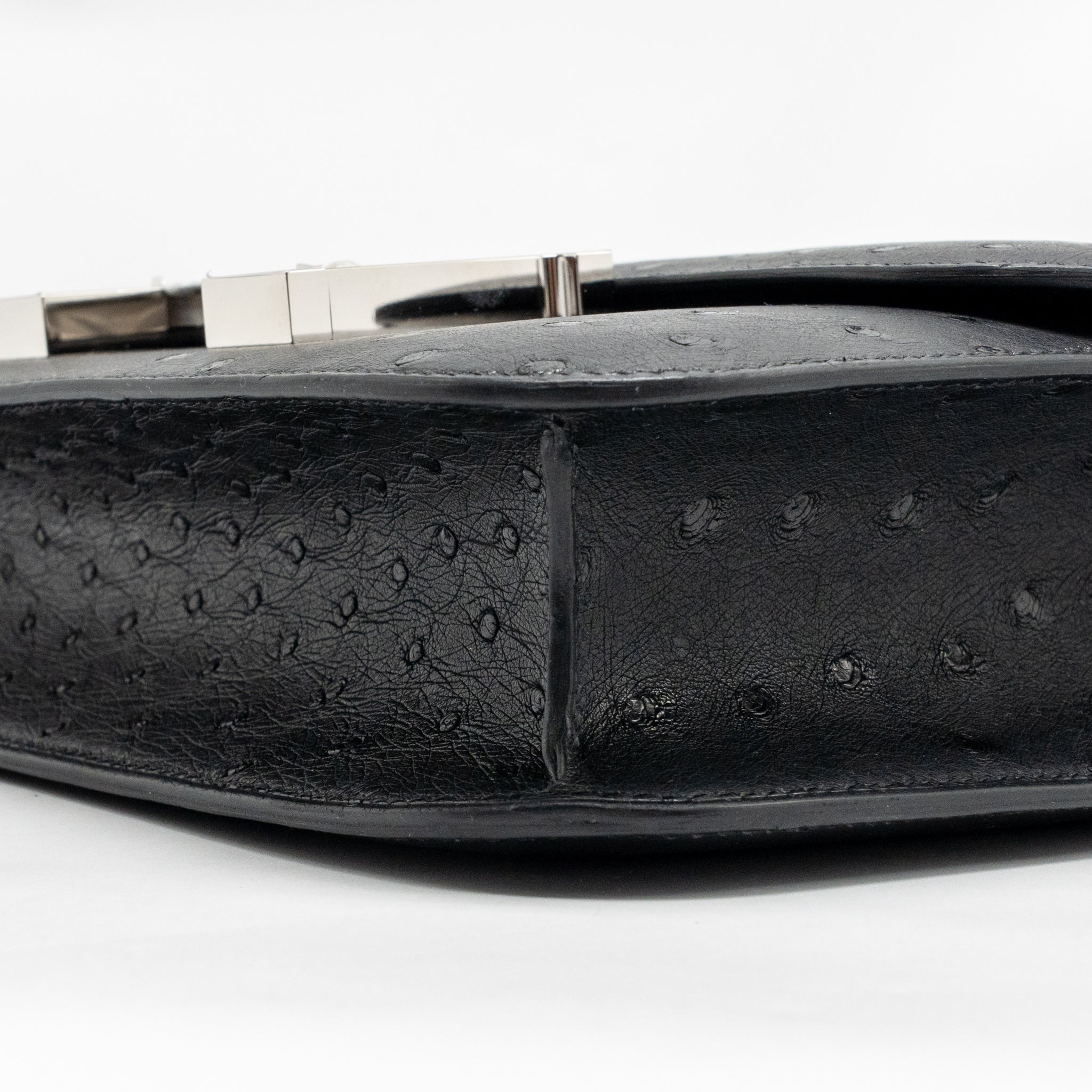 HERMES CONSTANCE 24 OSTRICH BLACK SHW - Image 8