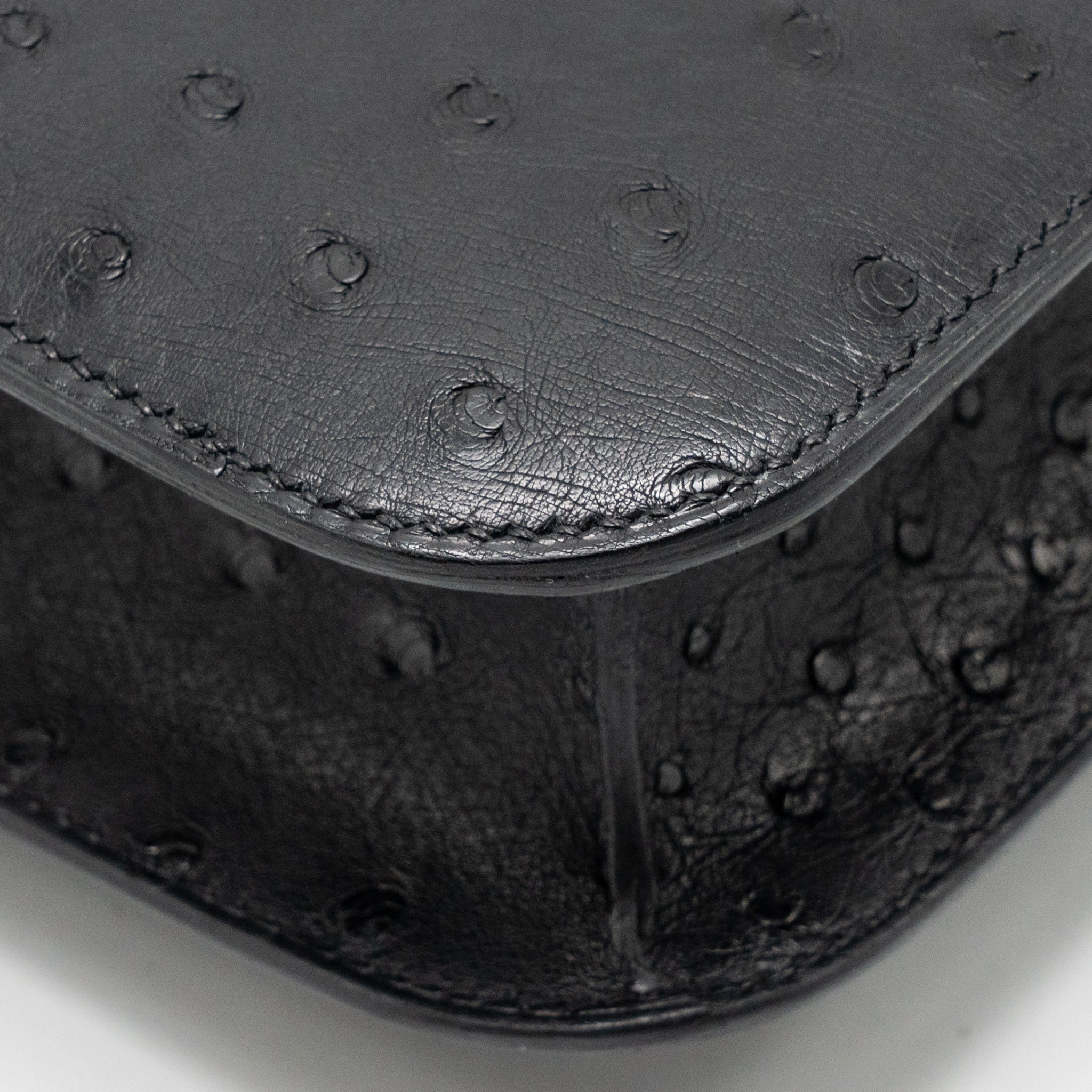 HERMES CONSTANCE 24 OSTRICH BLACK SHW - Image 11
