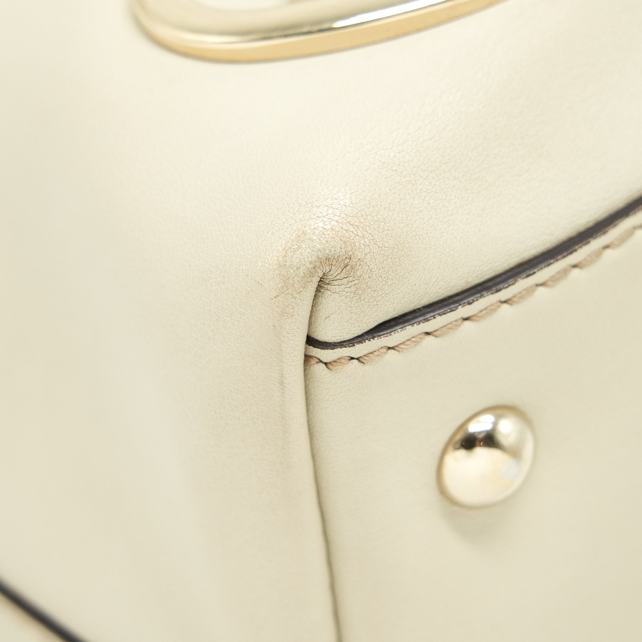 GUCCI VINTAGE SHOULDER BAG WHITE/EXTRA WALLET - Image 8