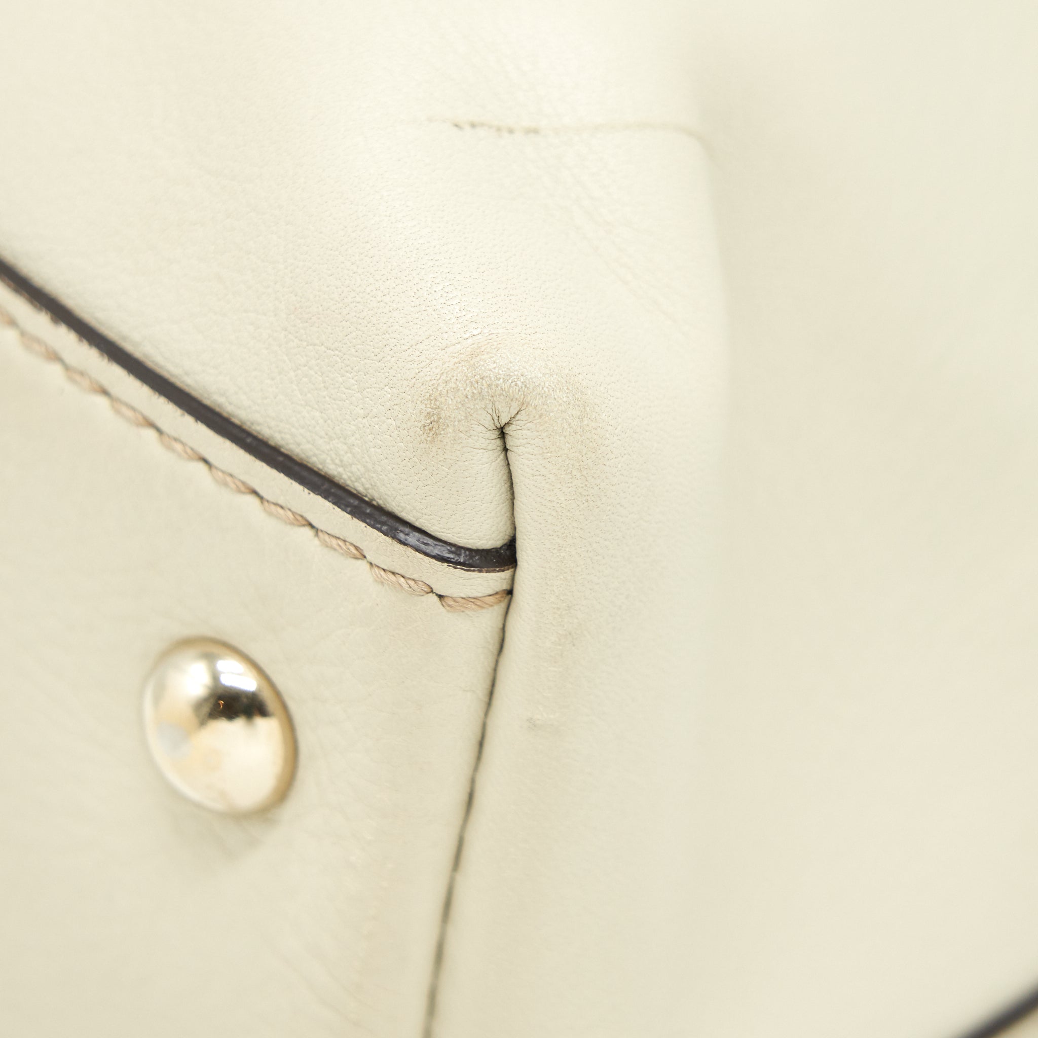 GUCCI VINTAGE SHOULDER BAG WHITE/EXTRA WALLET - Image 9