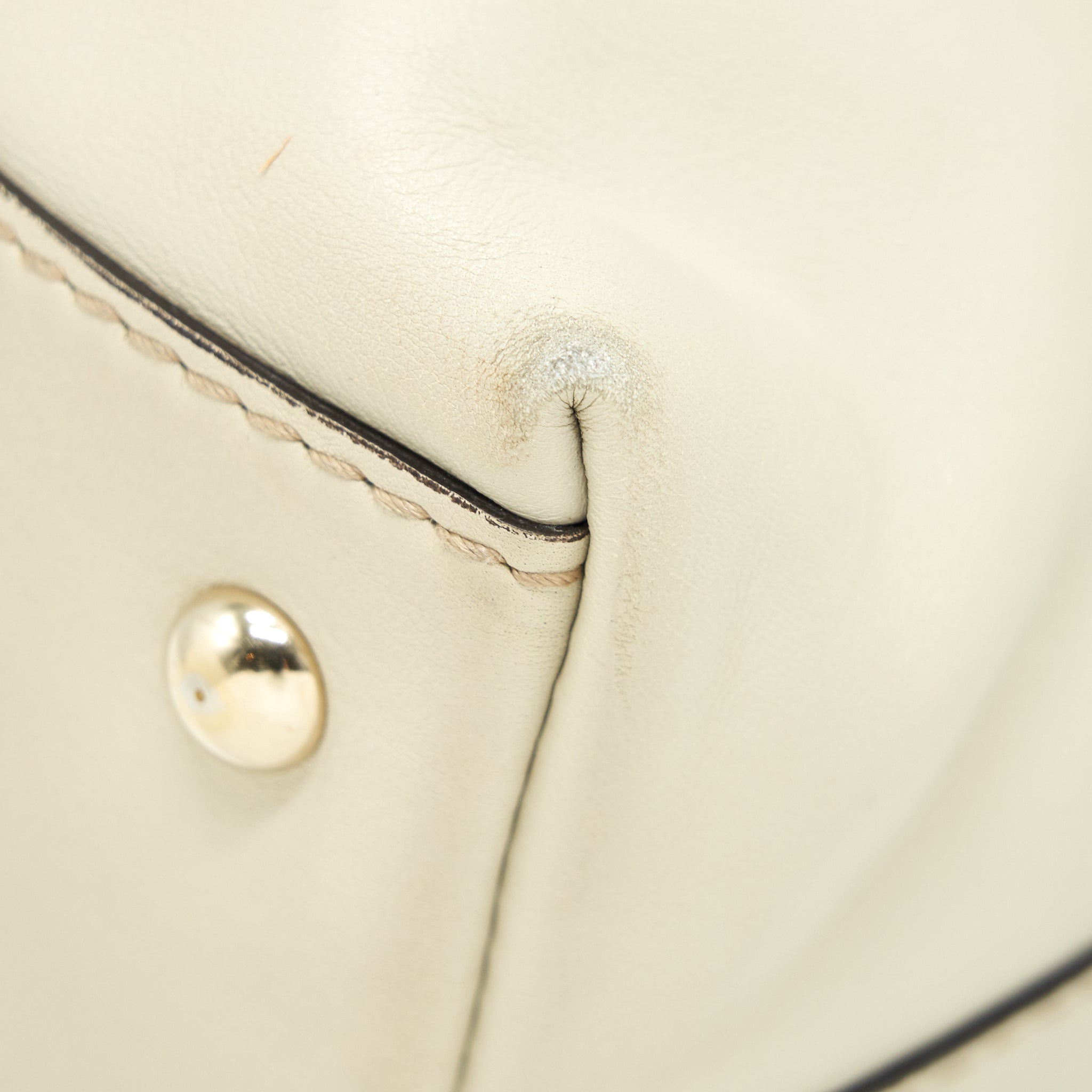 GUCCI VINTAGE SHOULDER BAG WHITE/EXTRA WALLET - Image 11