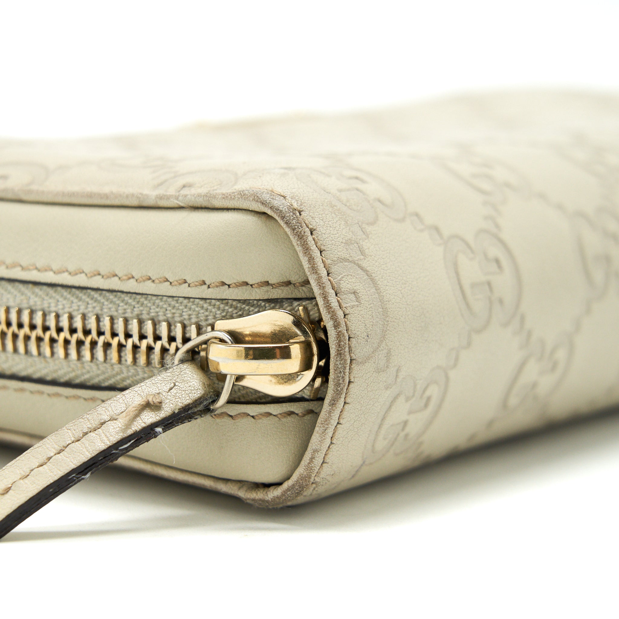 GUCCI VINTAGE SHOULDER BAG WHITE/EXTRA WALLET - Image 13