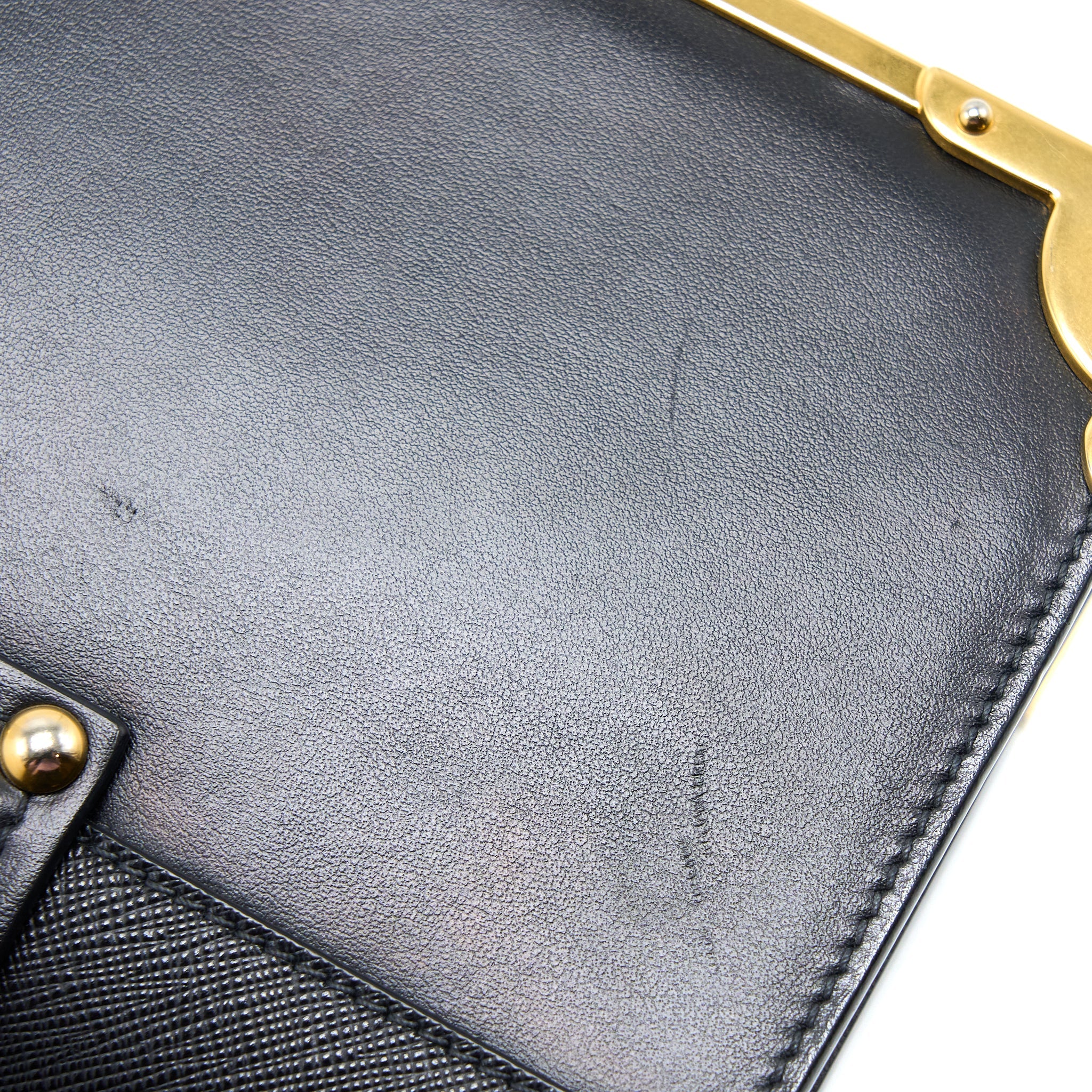 PRADA CAHIER CROSSBODY BAG LEATHER BLACK GHW - Image 9