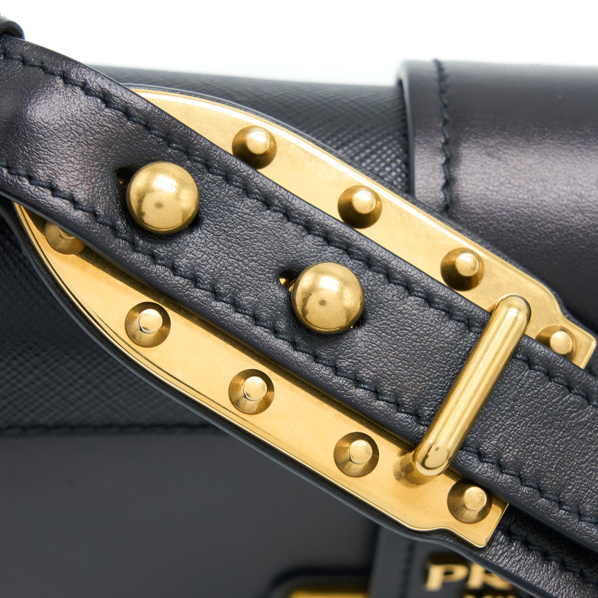 PRADA CAHIER CROSSBODY BAG LEATHER BLACK GHW - Image 7