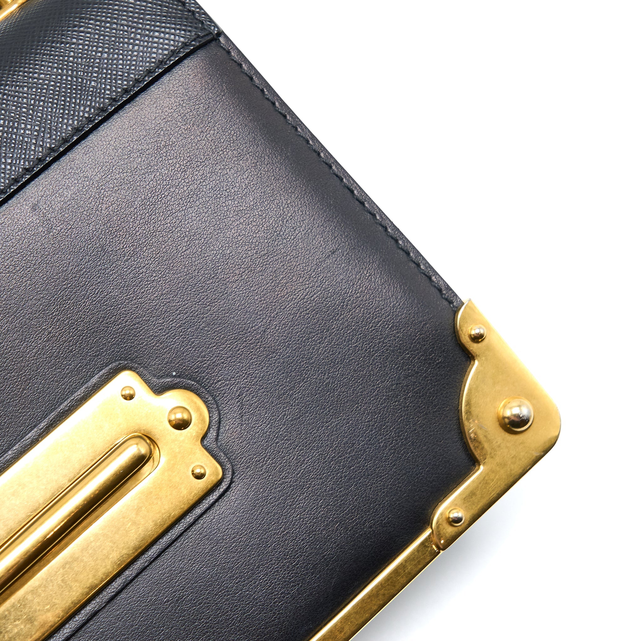 PRADA CAHIER CROSSBODY BAG LEATHER BLACK GHW - Image 8