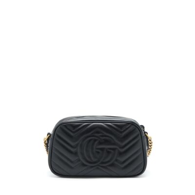 Alternative view of GUCCI GG MARMONT SMALL MATELASSE SHOULDER BAG CALFSKIN BLACK GHW