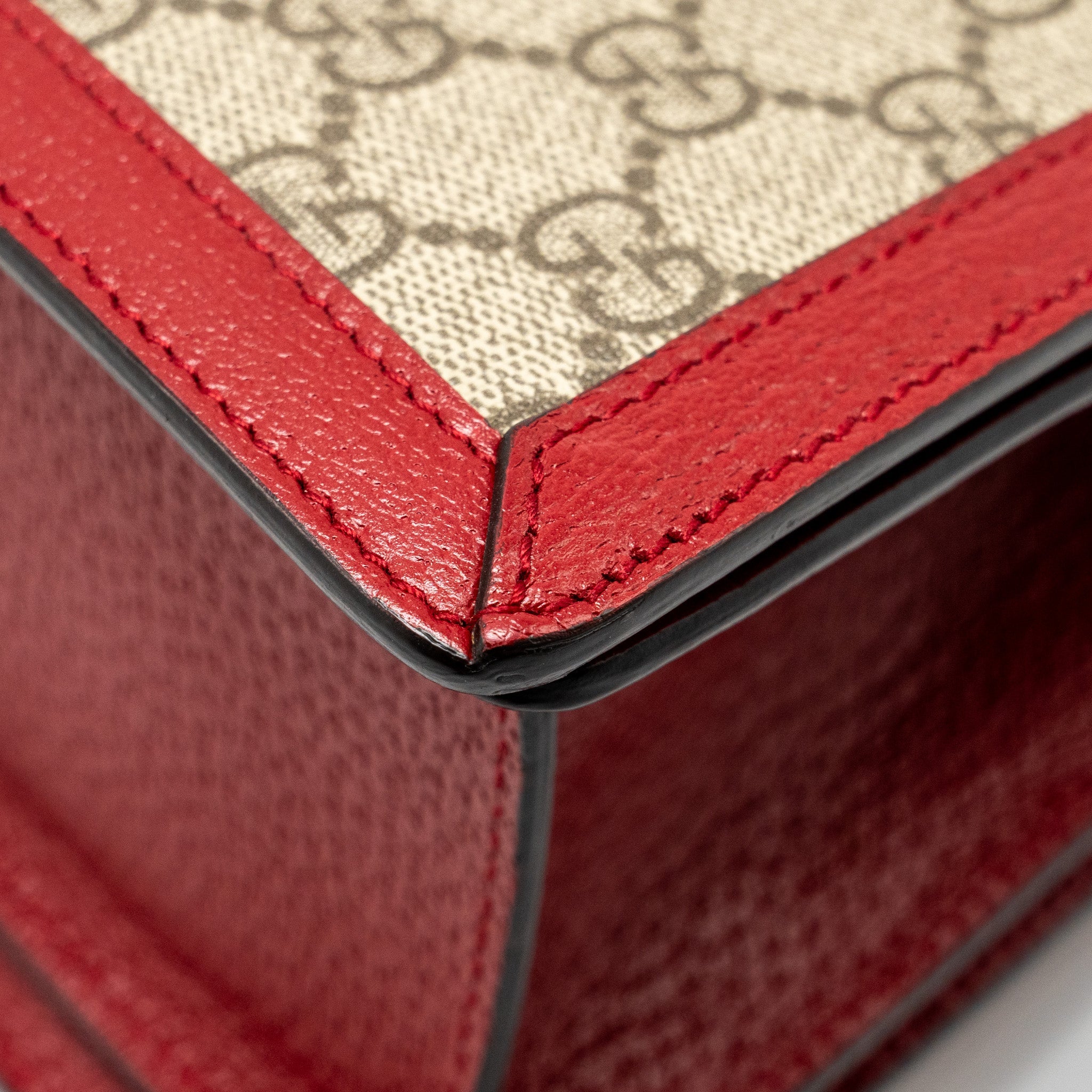 GUCCI QUEEN MARGARET TOP HANDLE BAG GG SUPREME CANVAS RED/ MULTICOLOUR GHW - Image 10