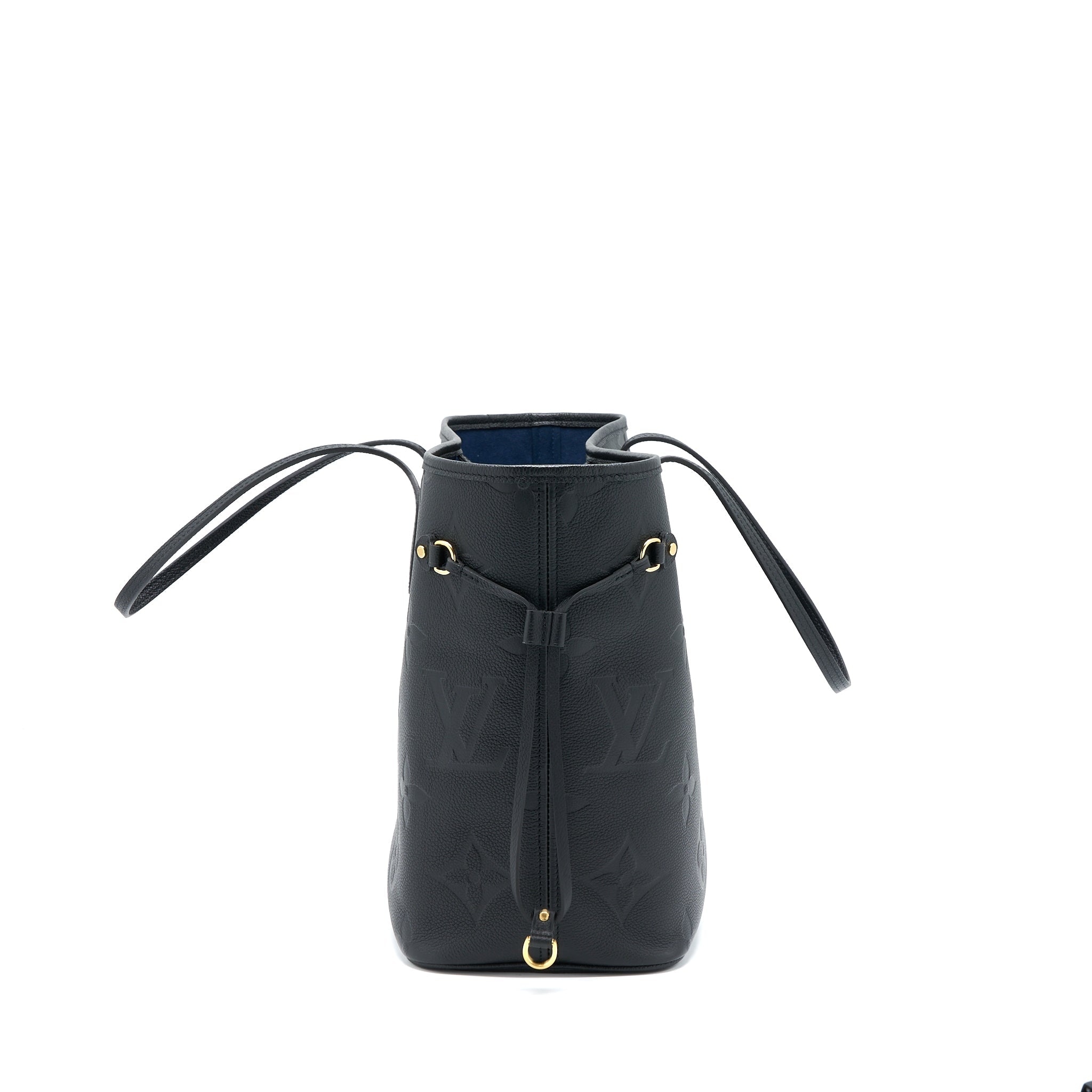 LOUIS VUITTON NEVERFULL MM MONOGRAM EMPREINTE BLACK GHW - Image 4