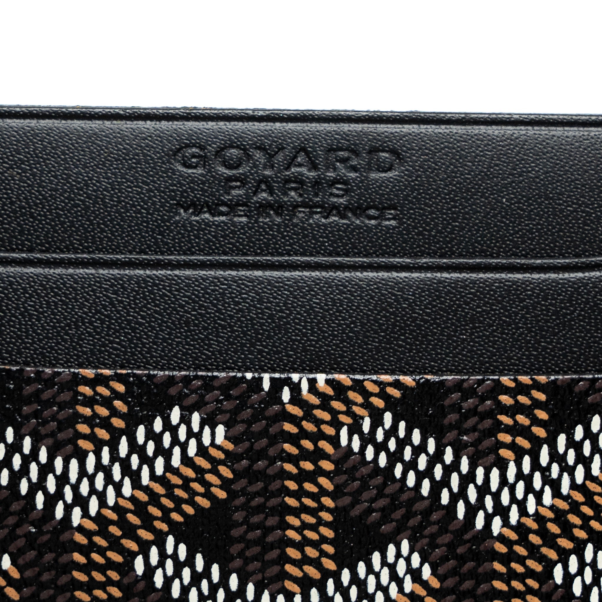 GOYARD SAINT-SULPICE CARD WALLET GOYARDINE CANVAS BLACK - Image 4