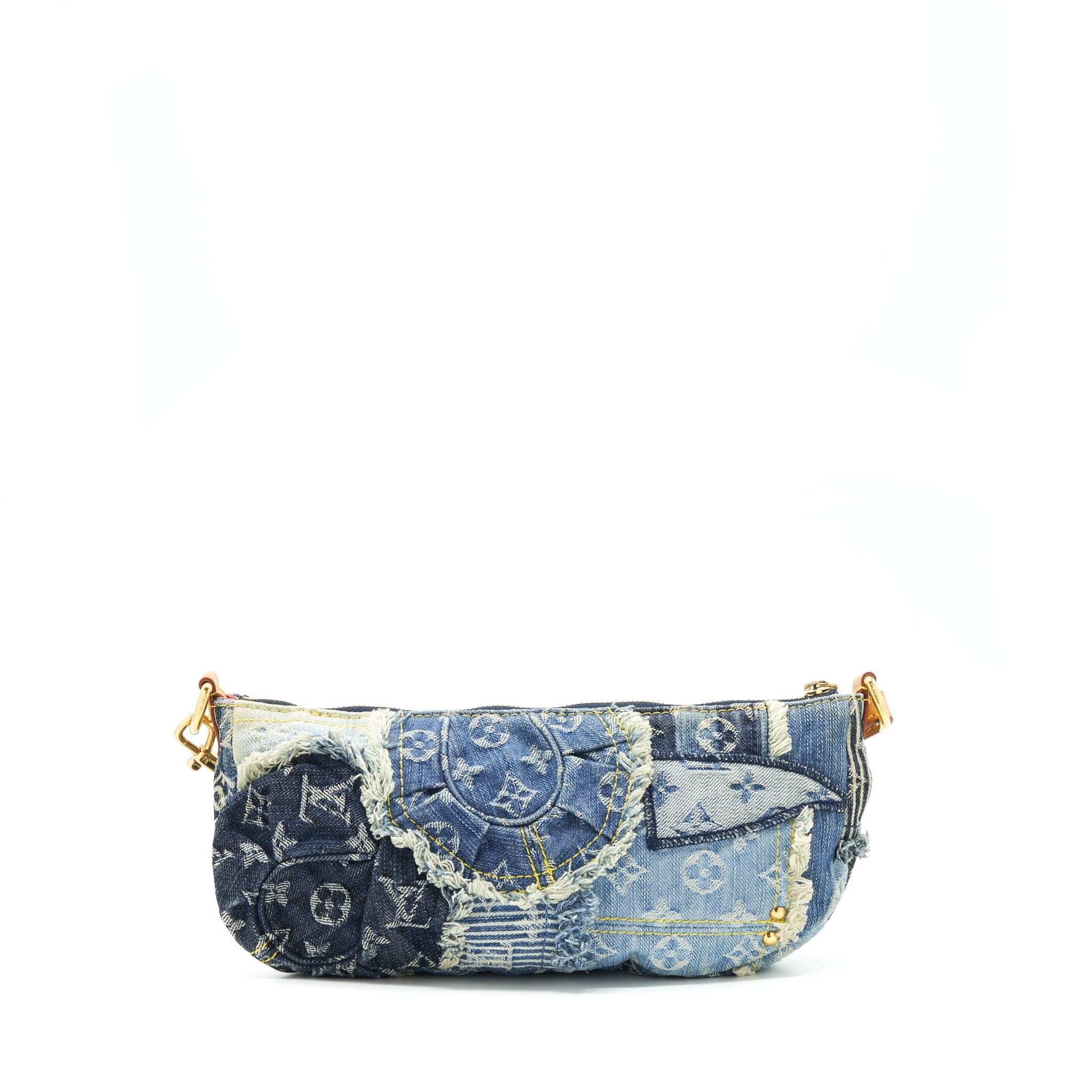 LOUIS VUITTON VINTAGE DENIM SHOULDER BAG MULTICOLOUR - Image 2