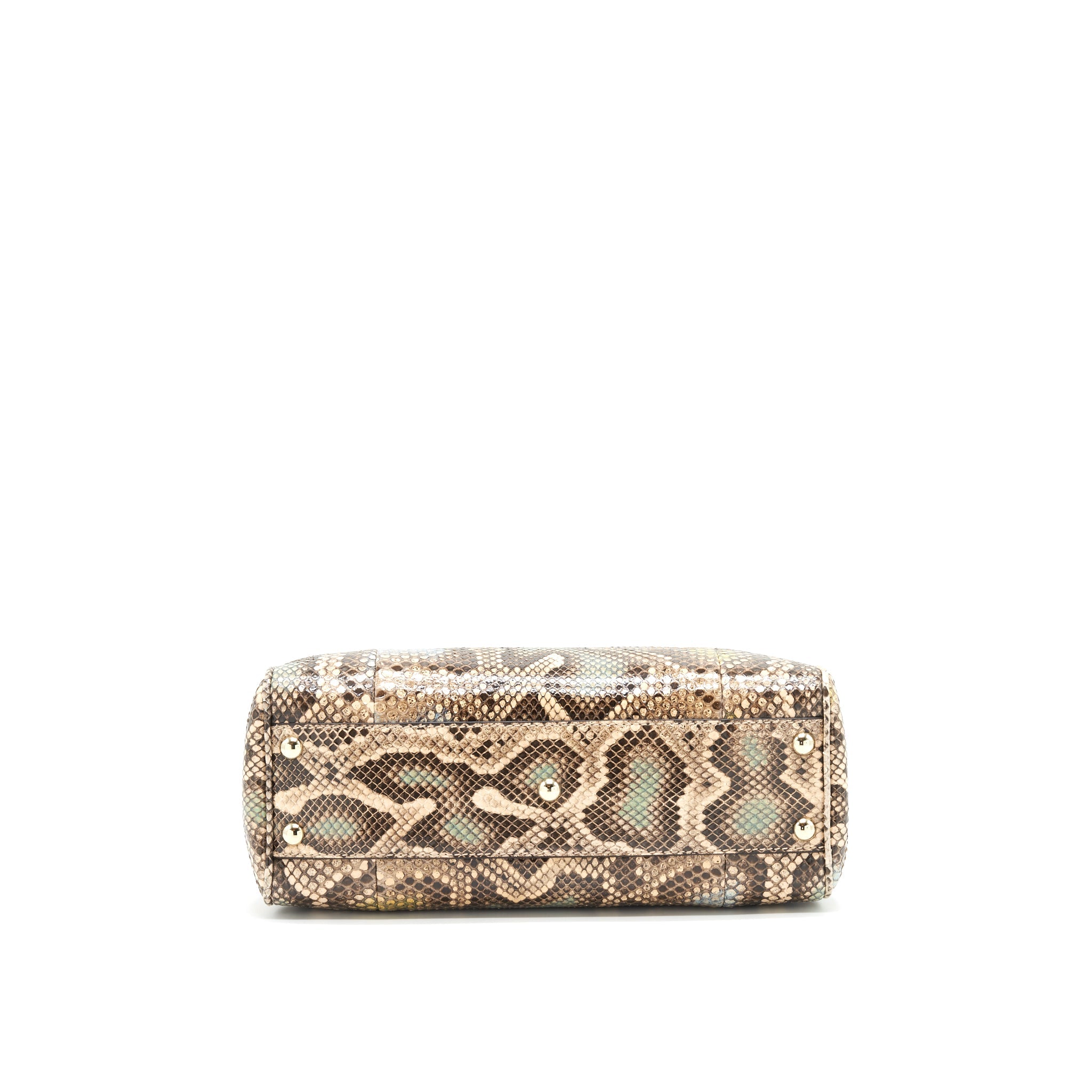 GUCCI PYTHON LEATHER BAMBOO HANDLE DIANA TOTE BAG - Image 5