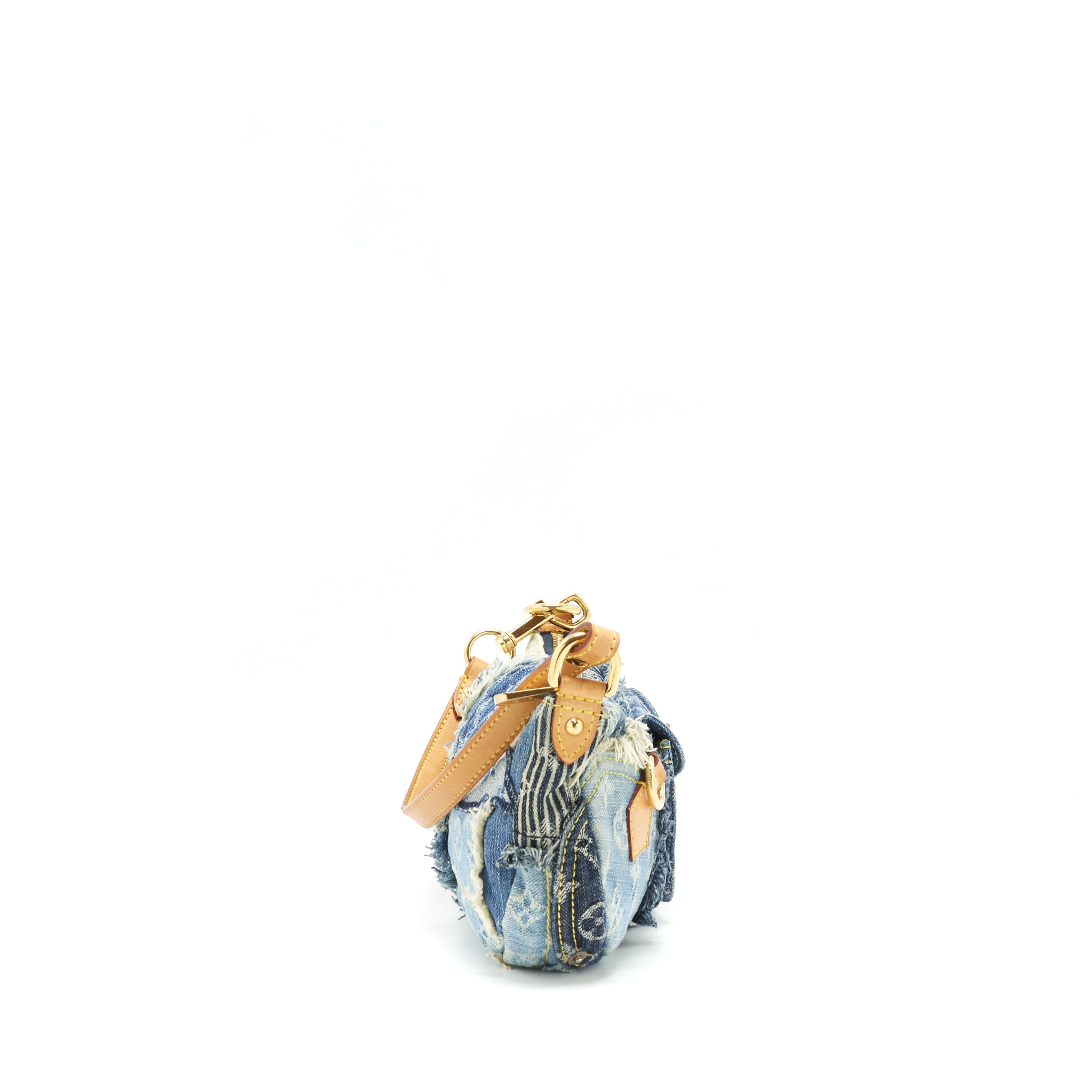 LOUIS VUITTON VINTAGE DENIM SHOULDER BAG MULTICOLOUR - Image 3