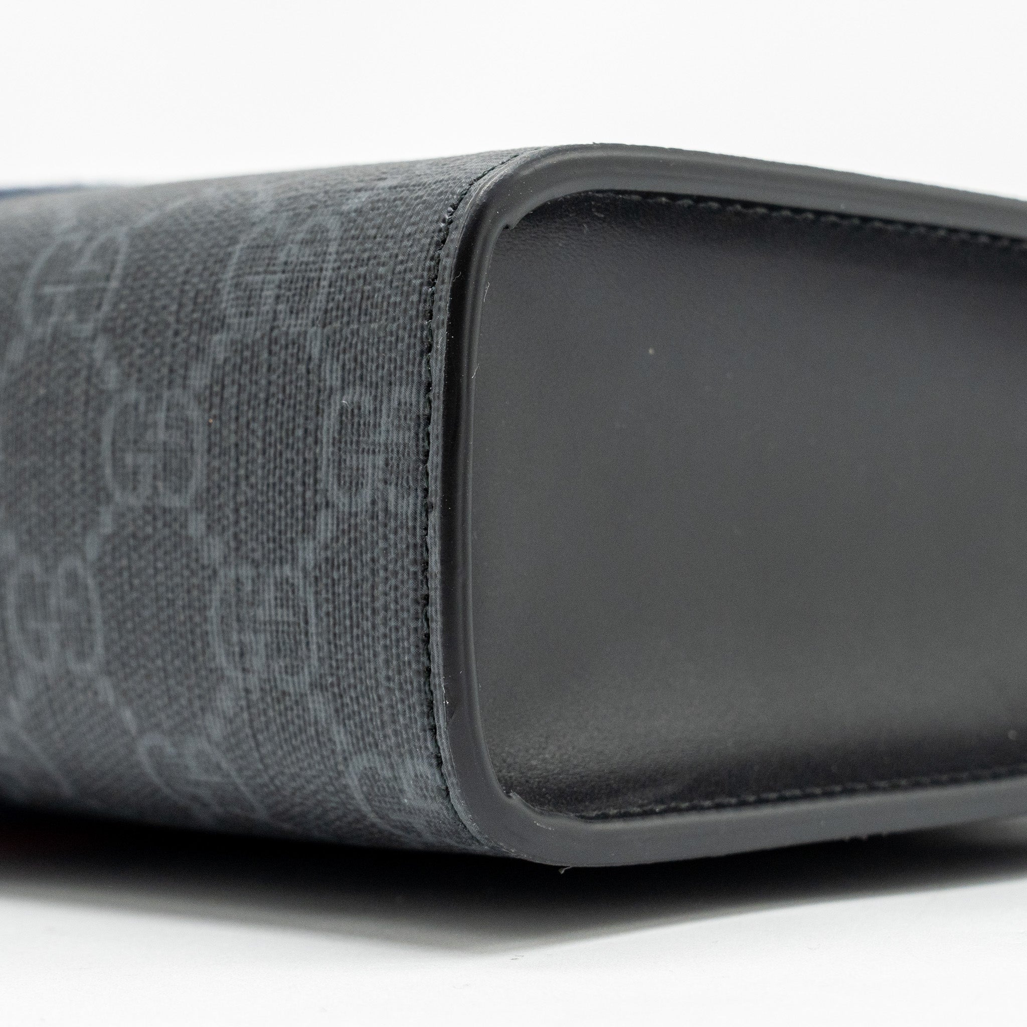 GUCCI GG SUPREME CANVAS / LEATHER ZIP CLUTCH BLACK/ MULTICOLOUR SHW - Image 7