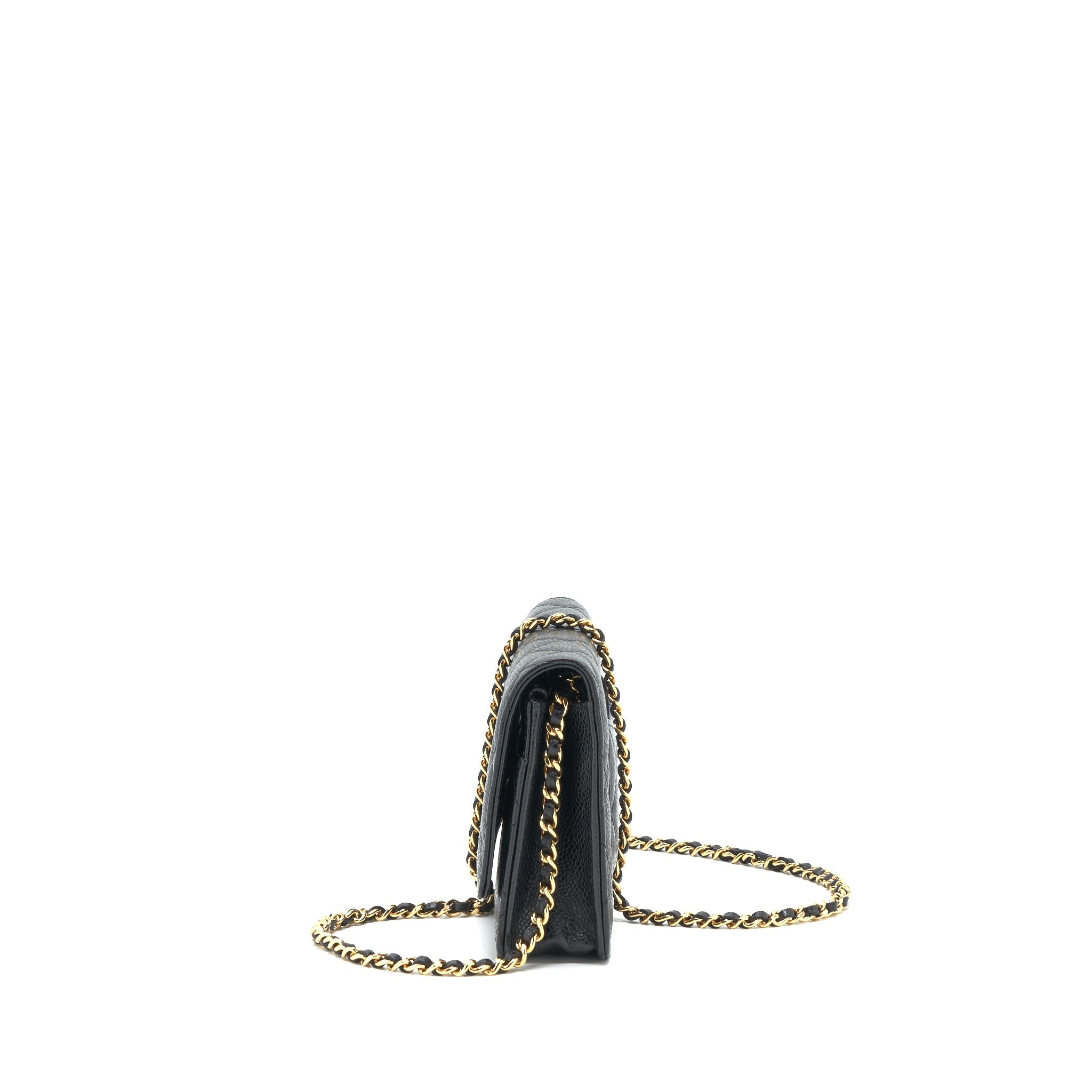 CHANEL WALLET ON CHAIN CAVIAR BLACK GHW - Image 4