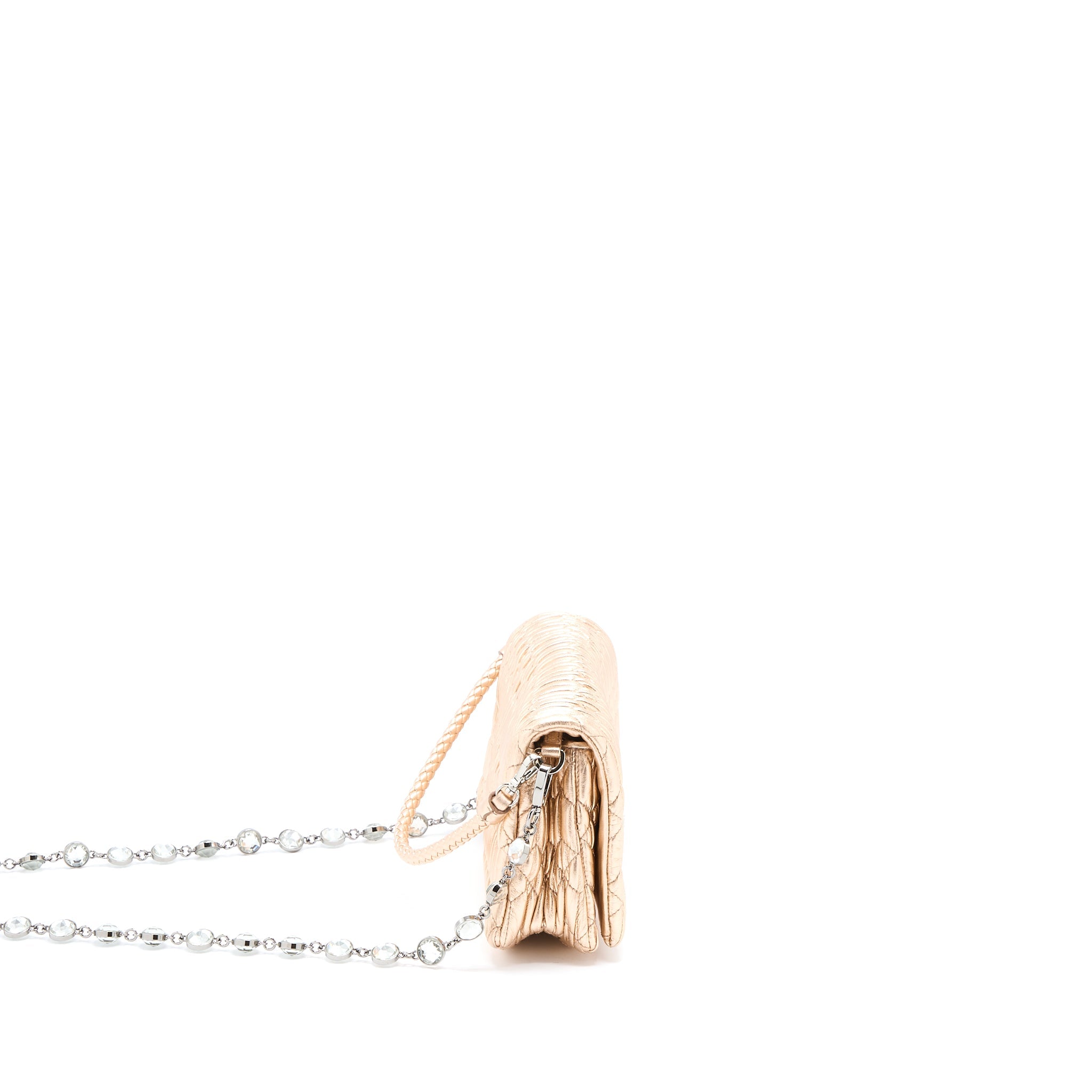 MIUMIU CRYSTAL SHOULDER BAG NAPPA CIPRIA LAME SHW - Image 4