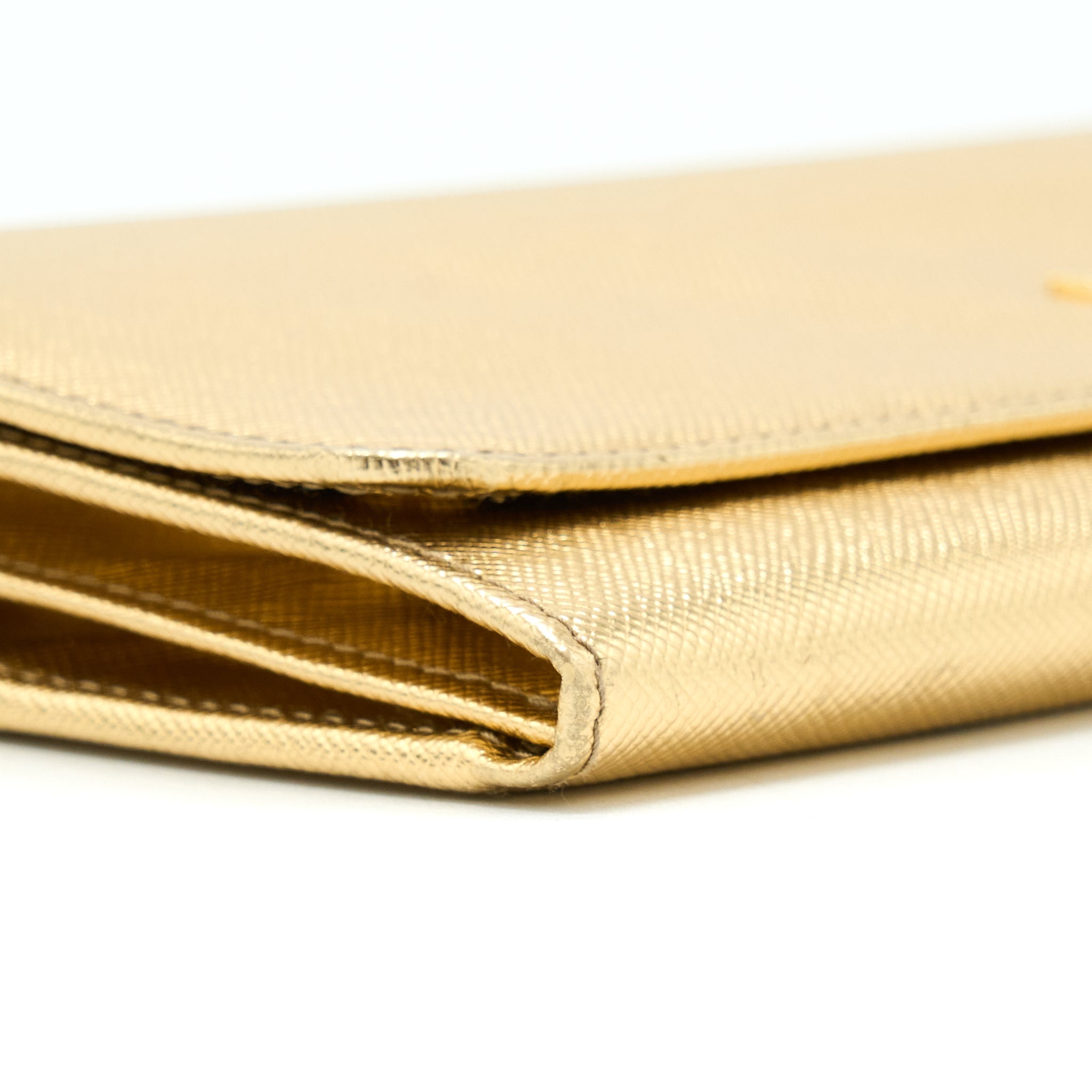PRADA MINI WALLET ON CHAIN GOLD GHW - Image 8