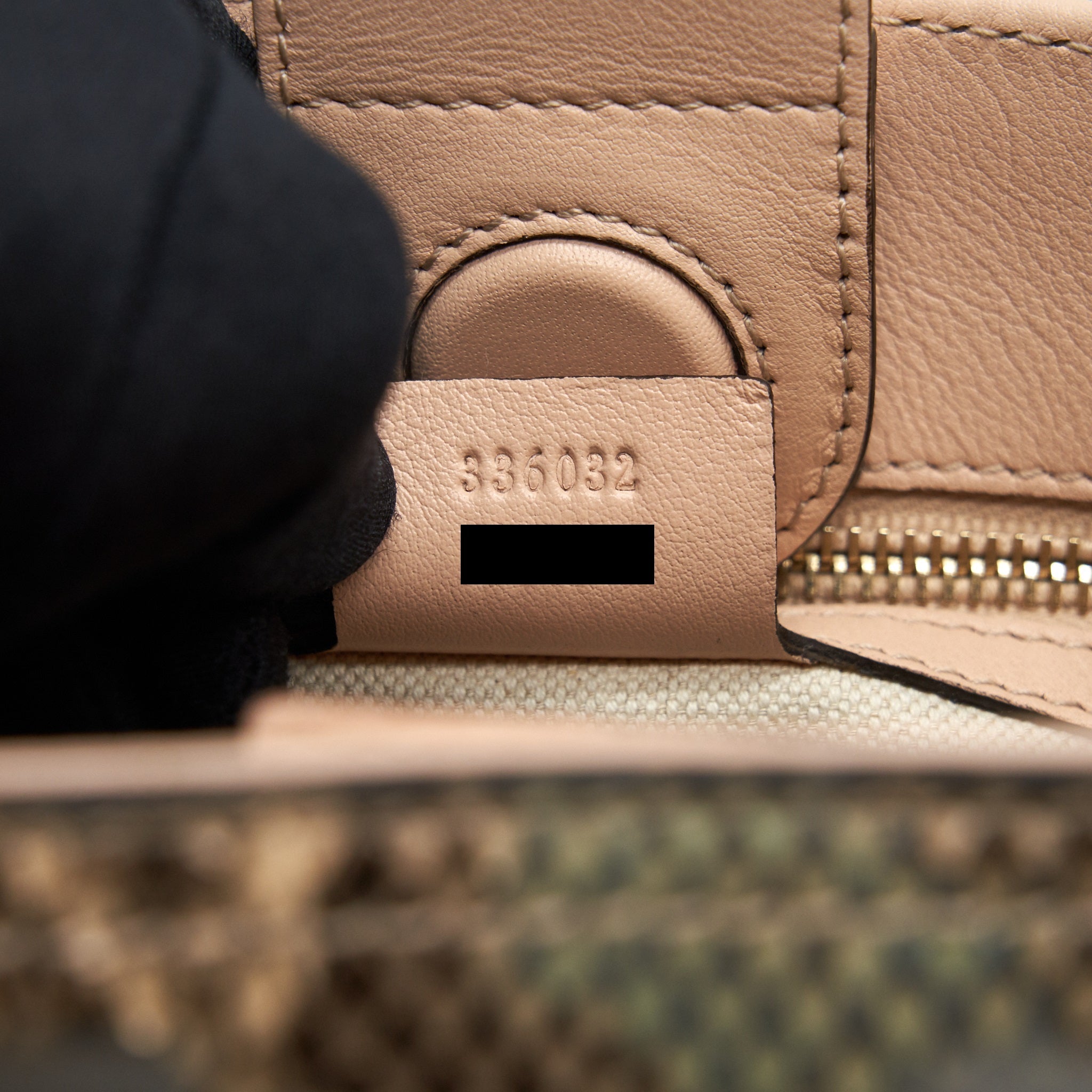 GUCCI PYTHON LEATHER BAMBOO HANDLE DIANA TOTE BAG - Image 10