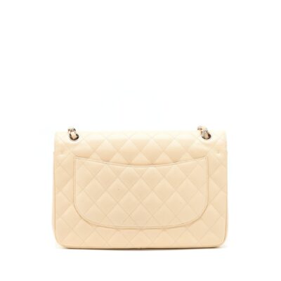 Alternative view of CHANEL CLASSIC JUMBO DOUBLE FLAP BAG CAVIAR BEIGE SHW