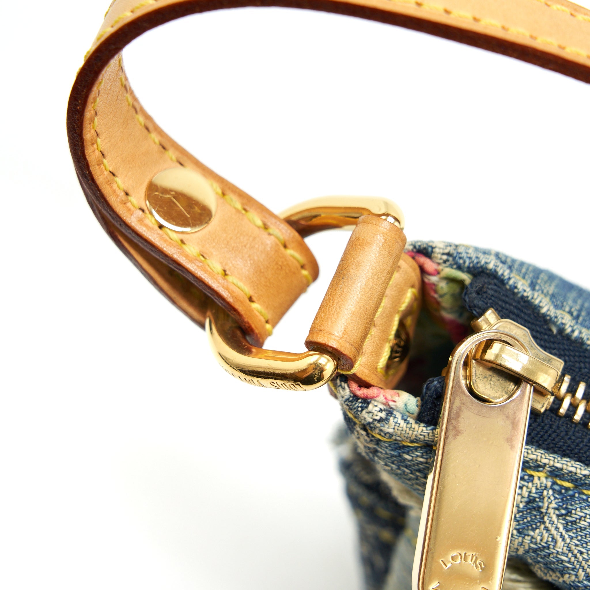 LOUIS VUITTON VINTAGE DENIM SHOULDER BAG MULTICOLOUR - Image 12