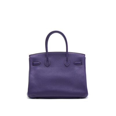 Alternative view of HERMES BIRKIN 30 PURPLE SHW