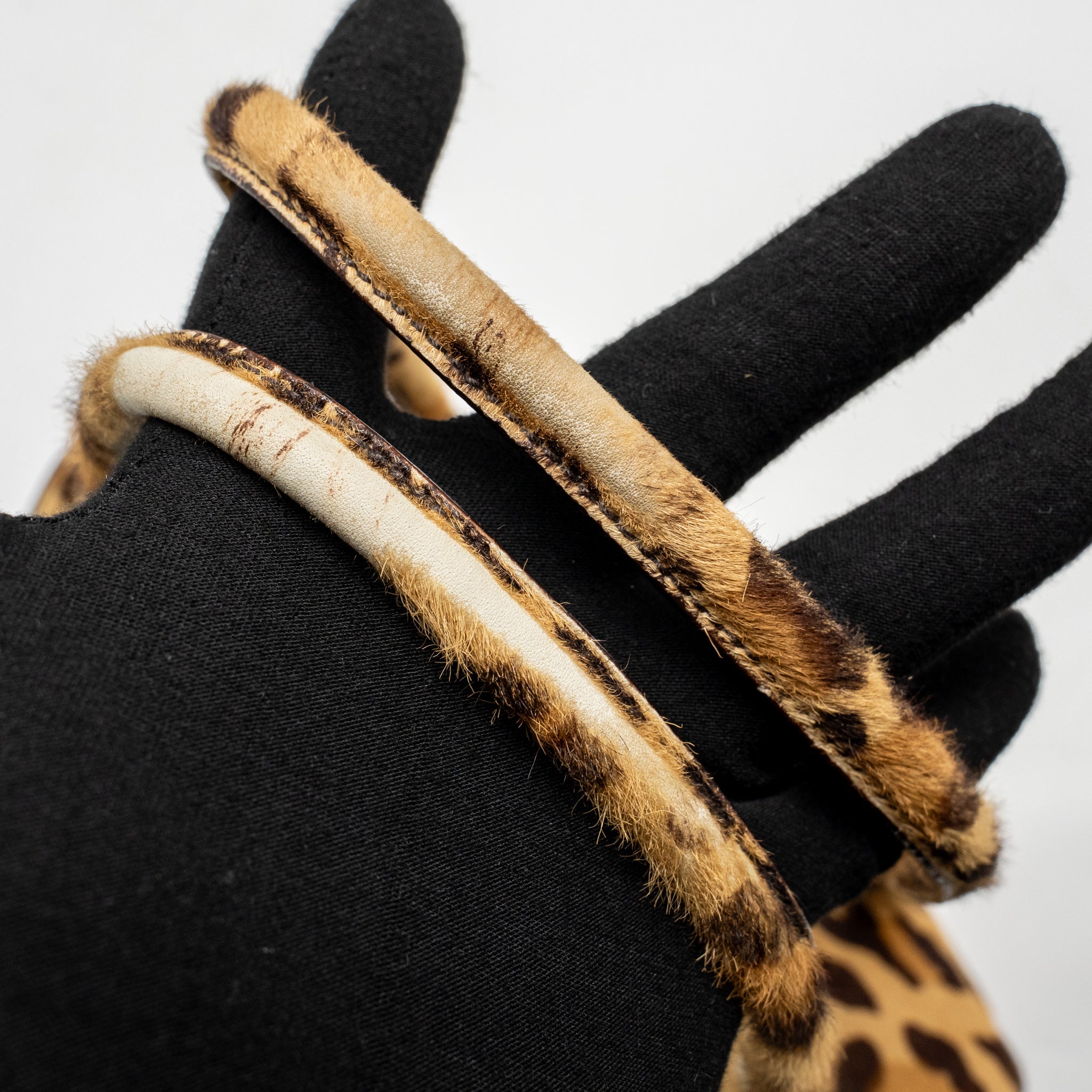 PRADA LEOPARD PRINT SHOULDER BAG PONYHAIR MULTICOLOURED SHW - Image 12