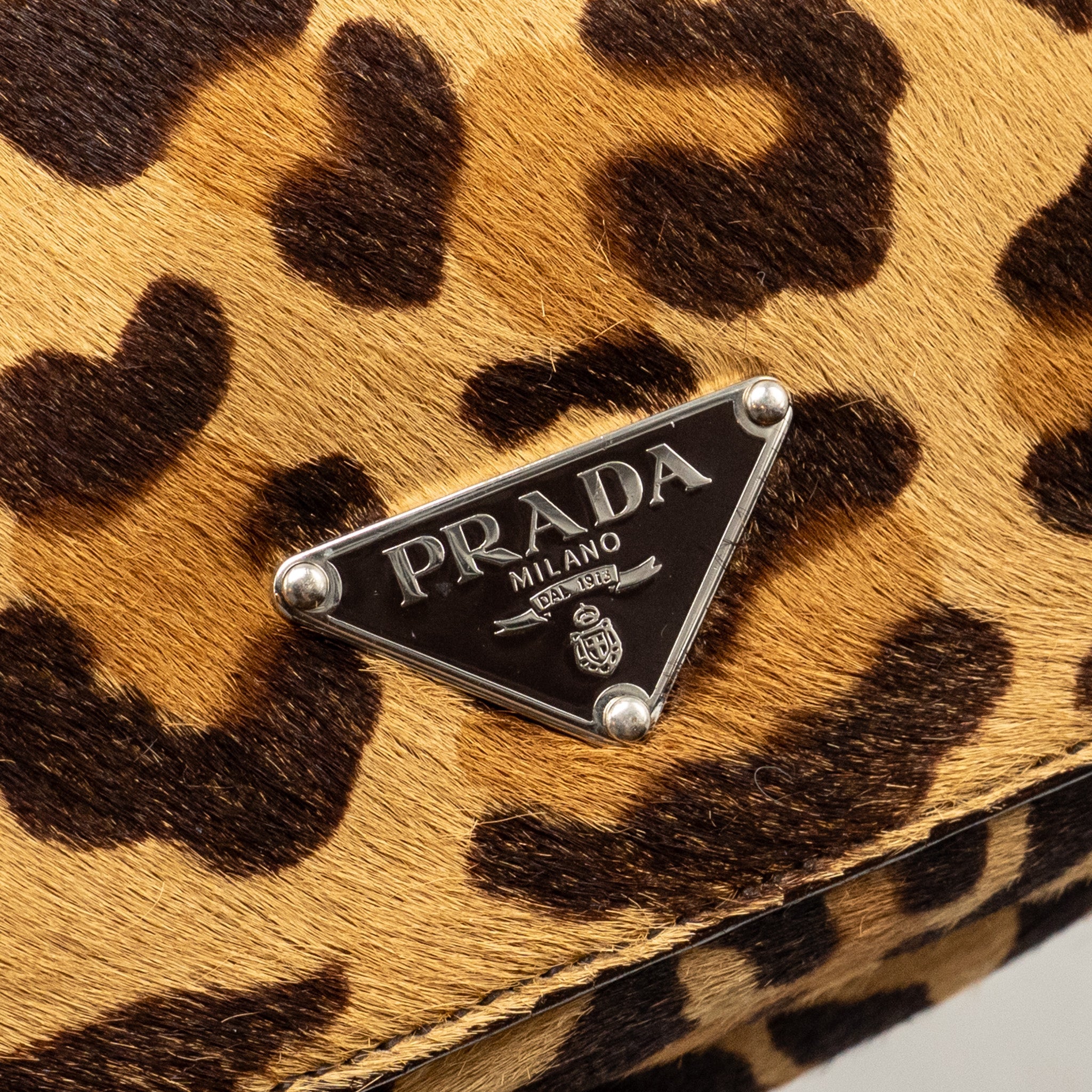 PRADA LEOPARD PRINT SHOULDER BAG PONYHAIR MULTICOLOURED SHW - Image 13