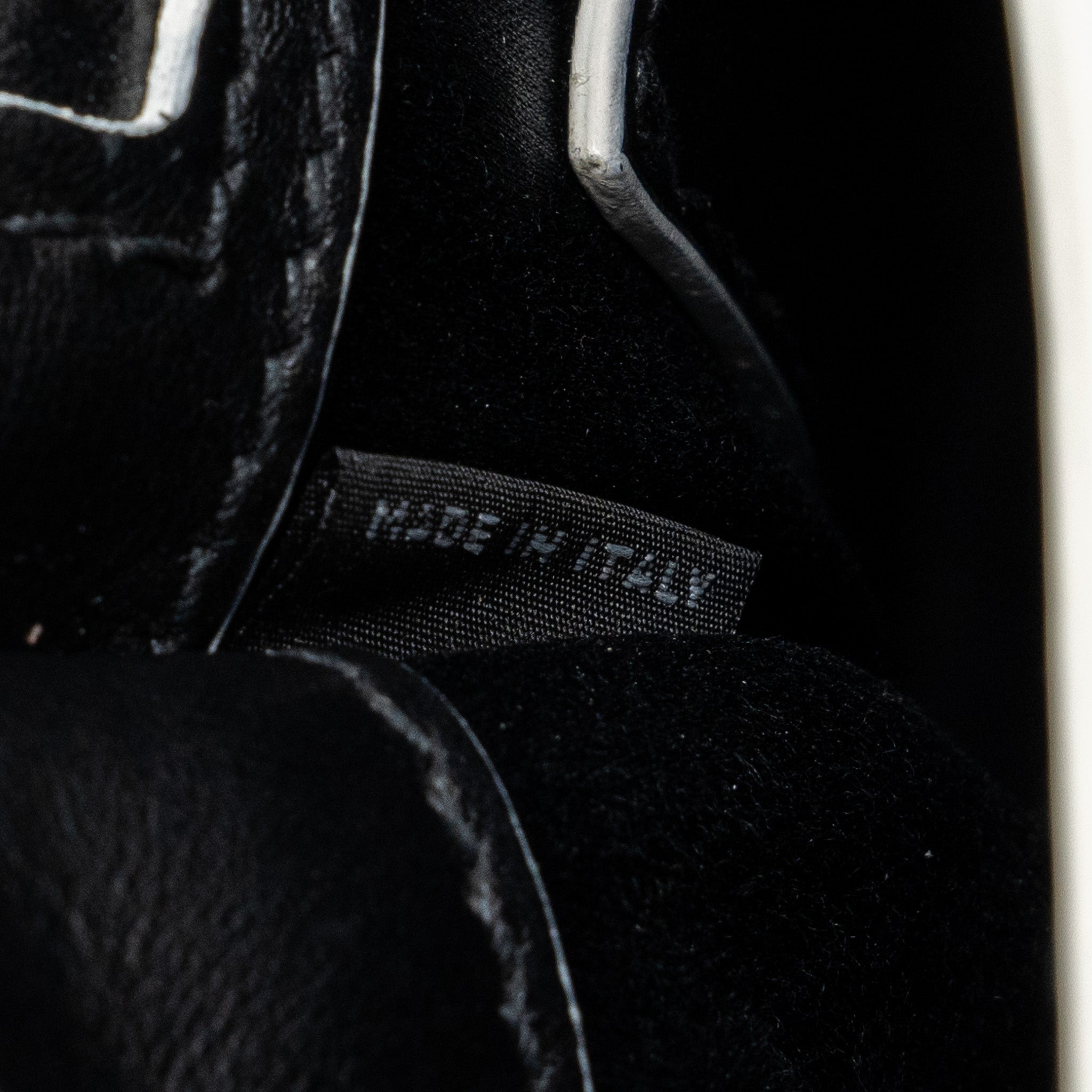 MIU MIU ST.LUCERTOLA EMBOSSED LEATHER BLACK SHW - Image 15