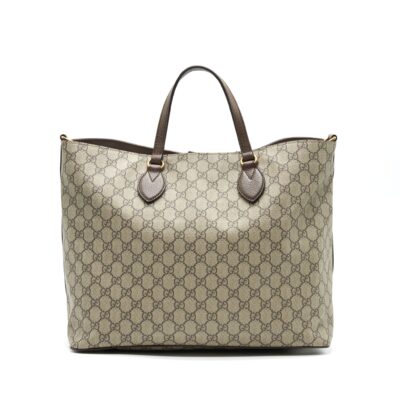 Alternative view of GUCCI SUPREME CANVAS TOTE BAG WITH STICKER