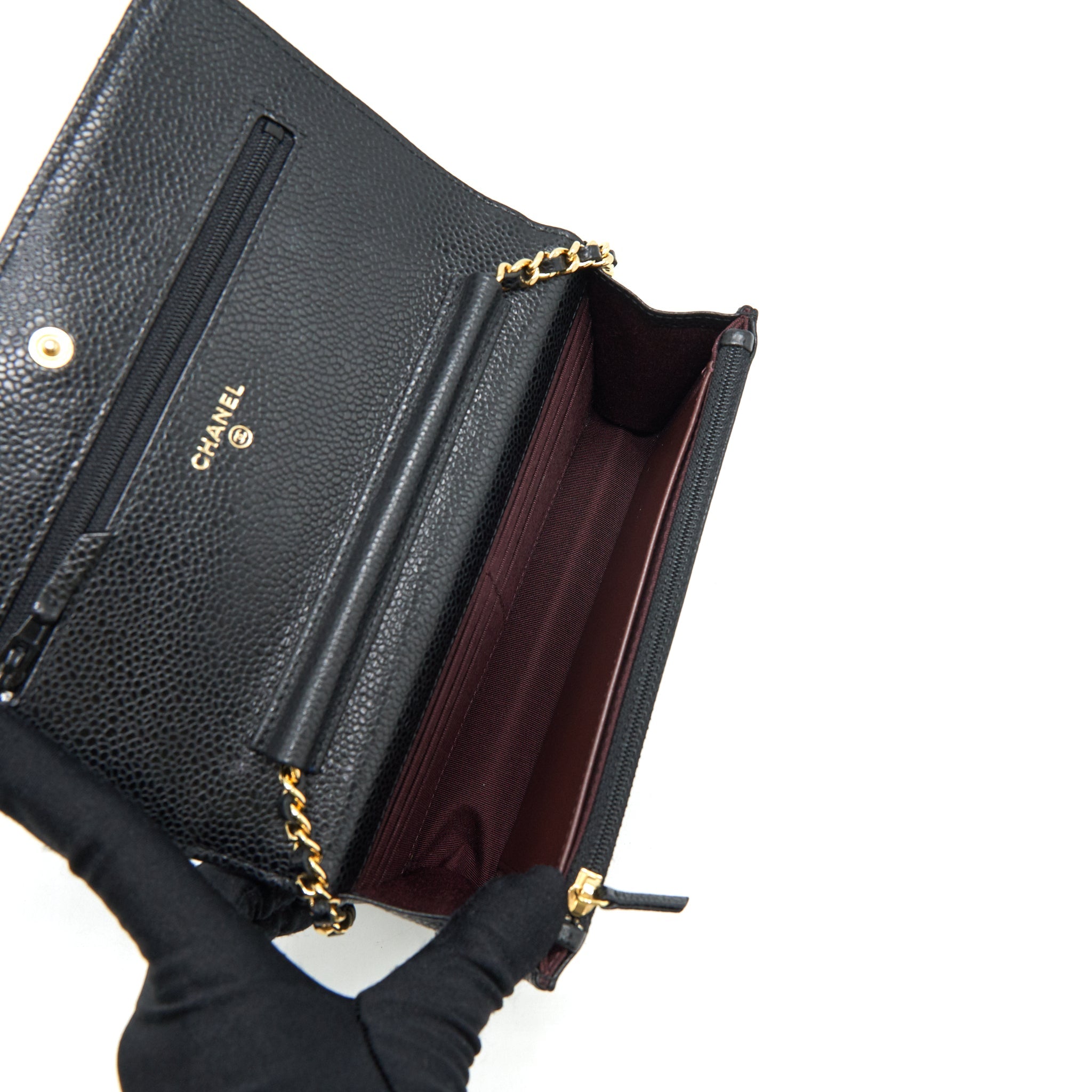 CHANEL WALLET ON CHAIN CAVIAR BLACK GHW - Image 6