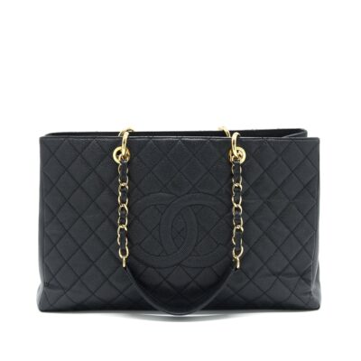 CHANEL GRAND SHOPPING TOTE CAVIAR GHW