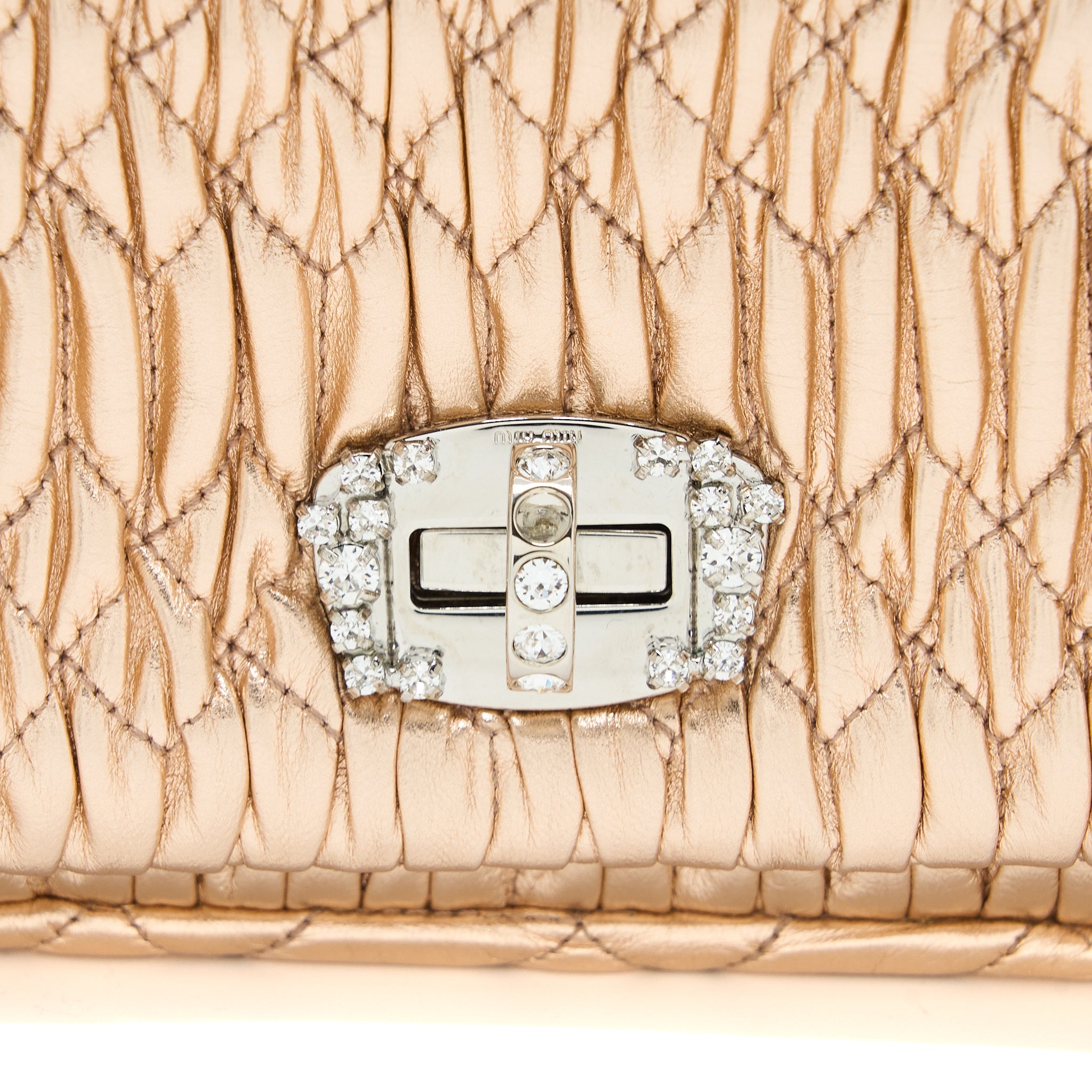 MIUMIU CRYSTAL SHOULDER BAG NAPPA CIPRIA LAME SHW - Image 6